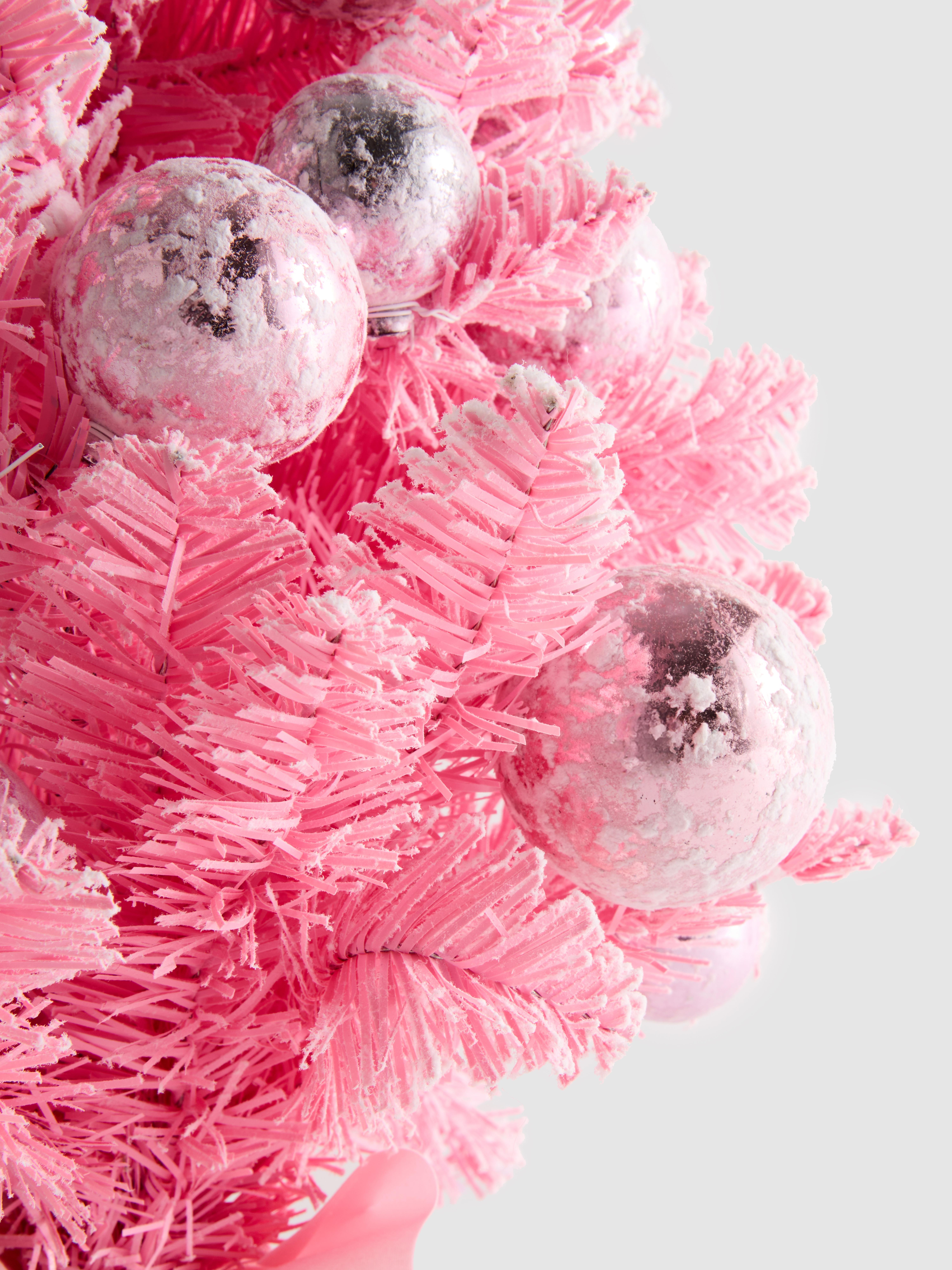 Faux Christmas Tree With Bauble Decorations