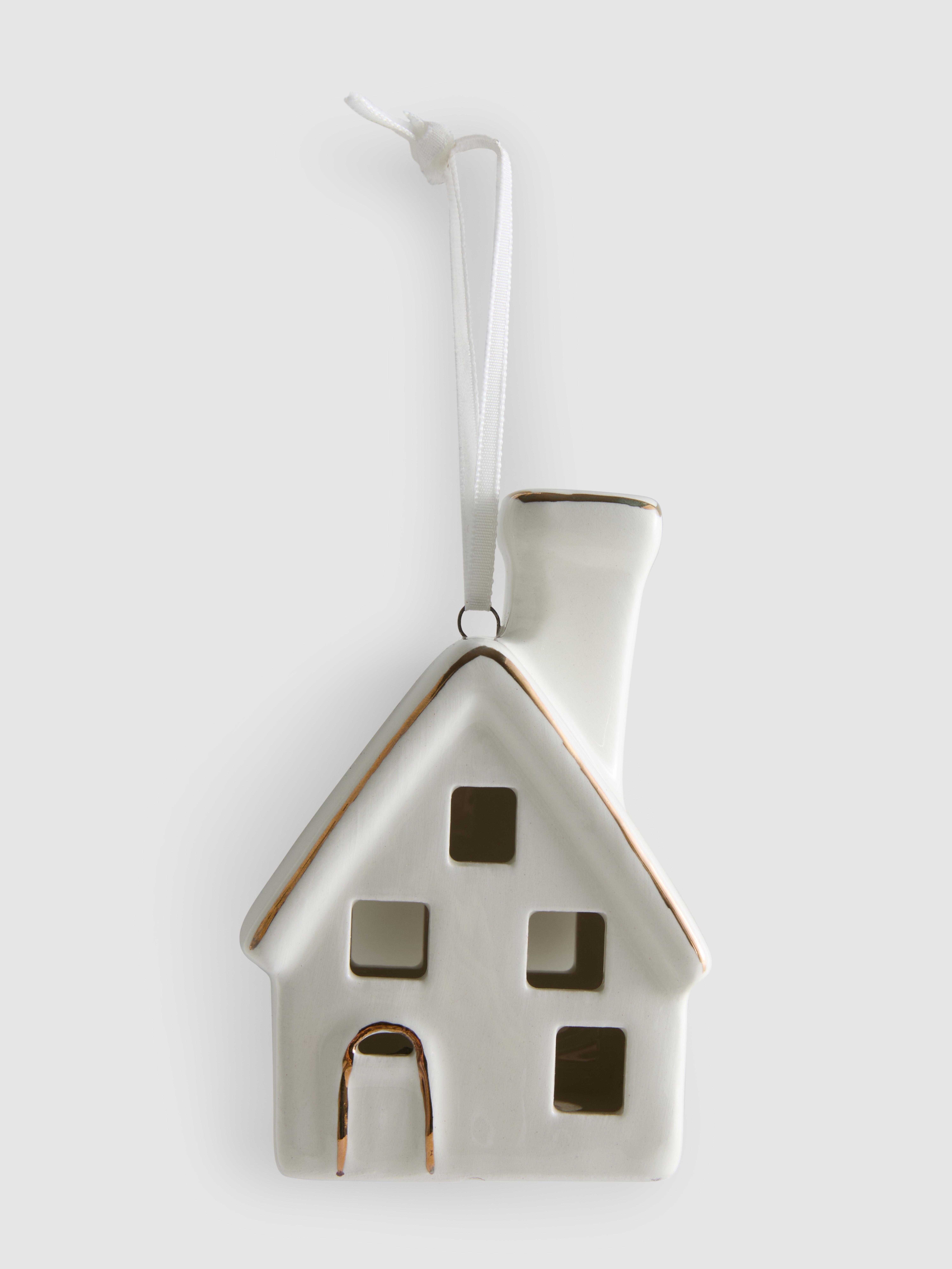 LED House Ceramic Christmas Decoration