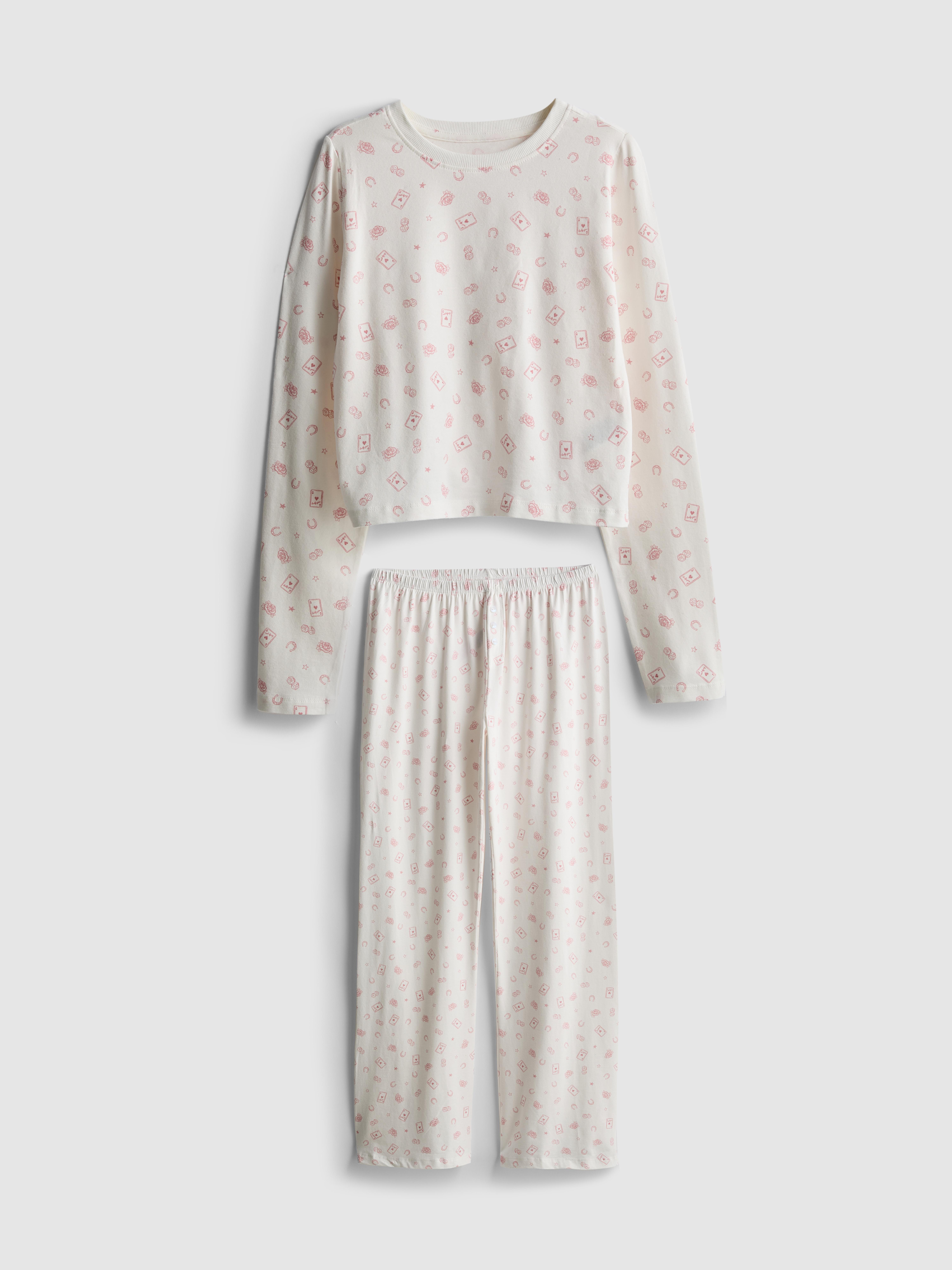 Cotton Teddy Print Pyjama Set Multi
