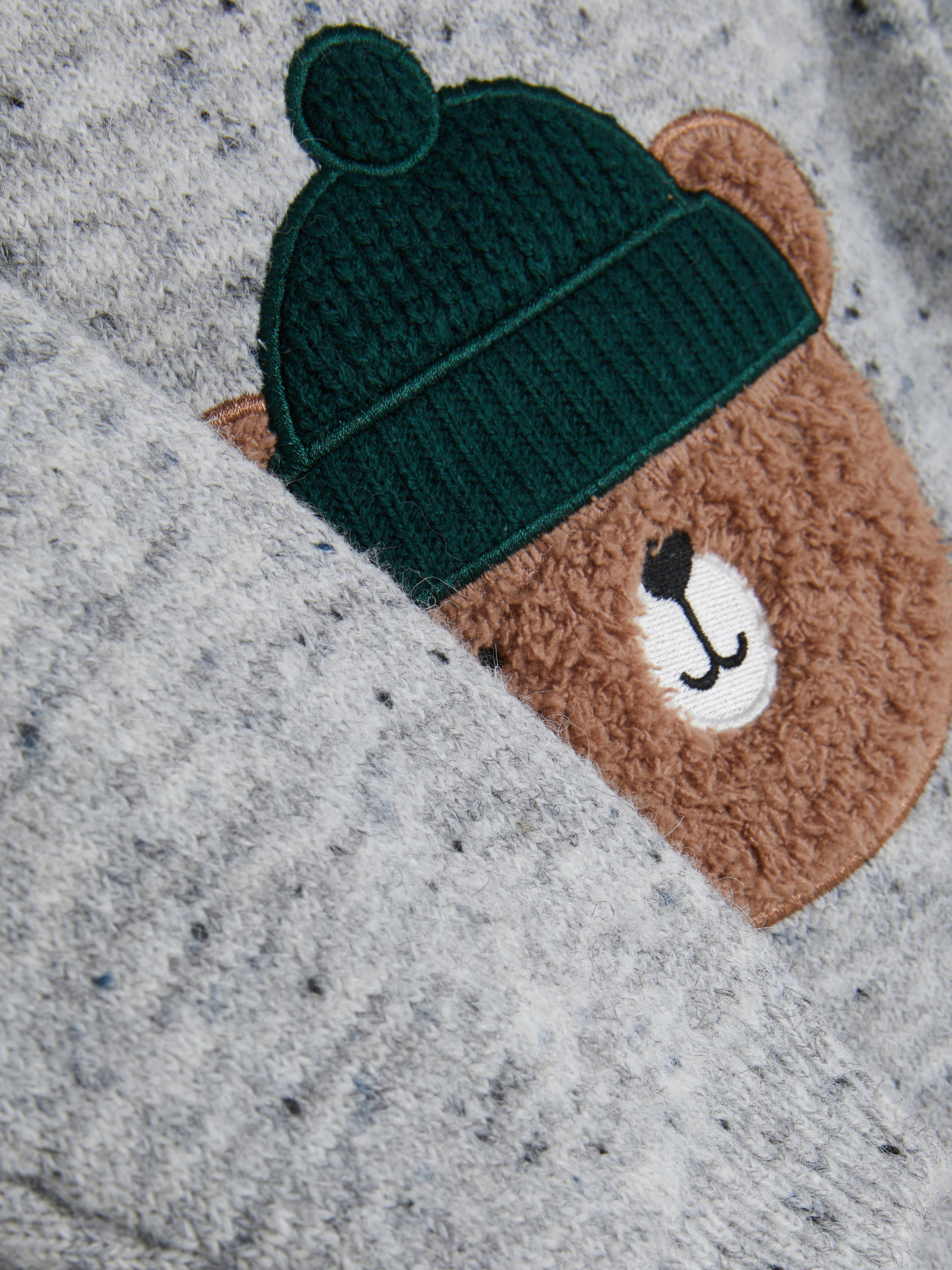 0-36mths | Bear Jumper and Knit Leggings Set