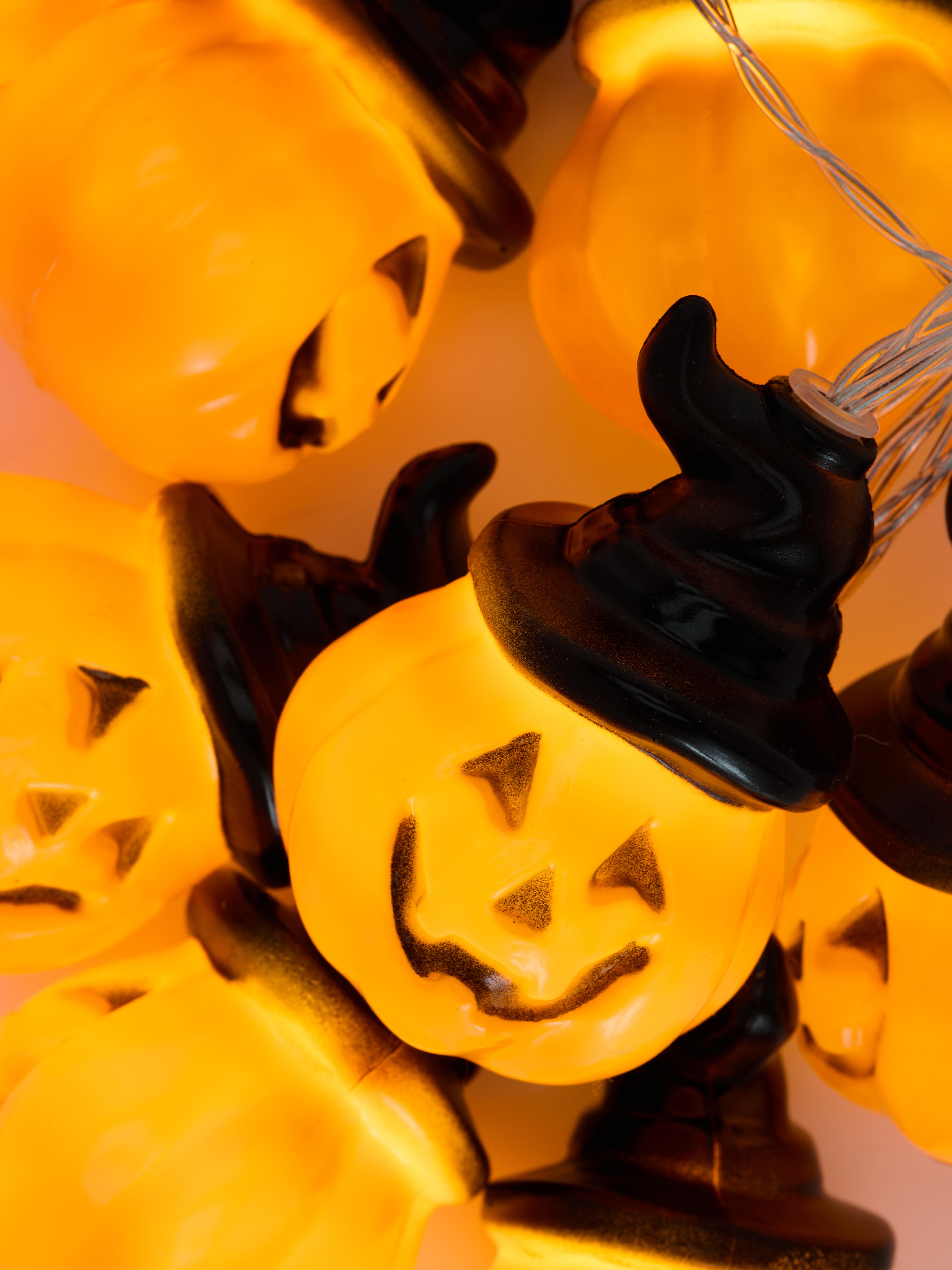 Corrente luzes abóboras Halloween
