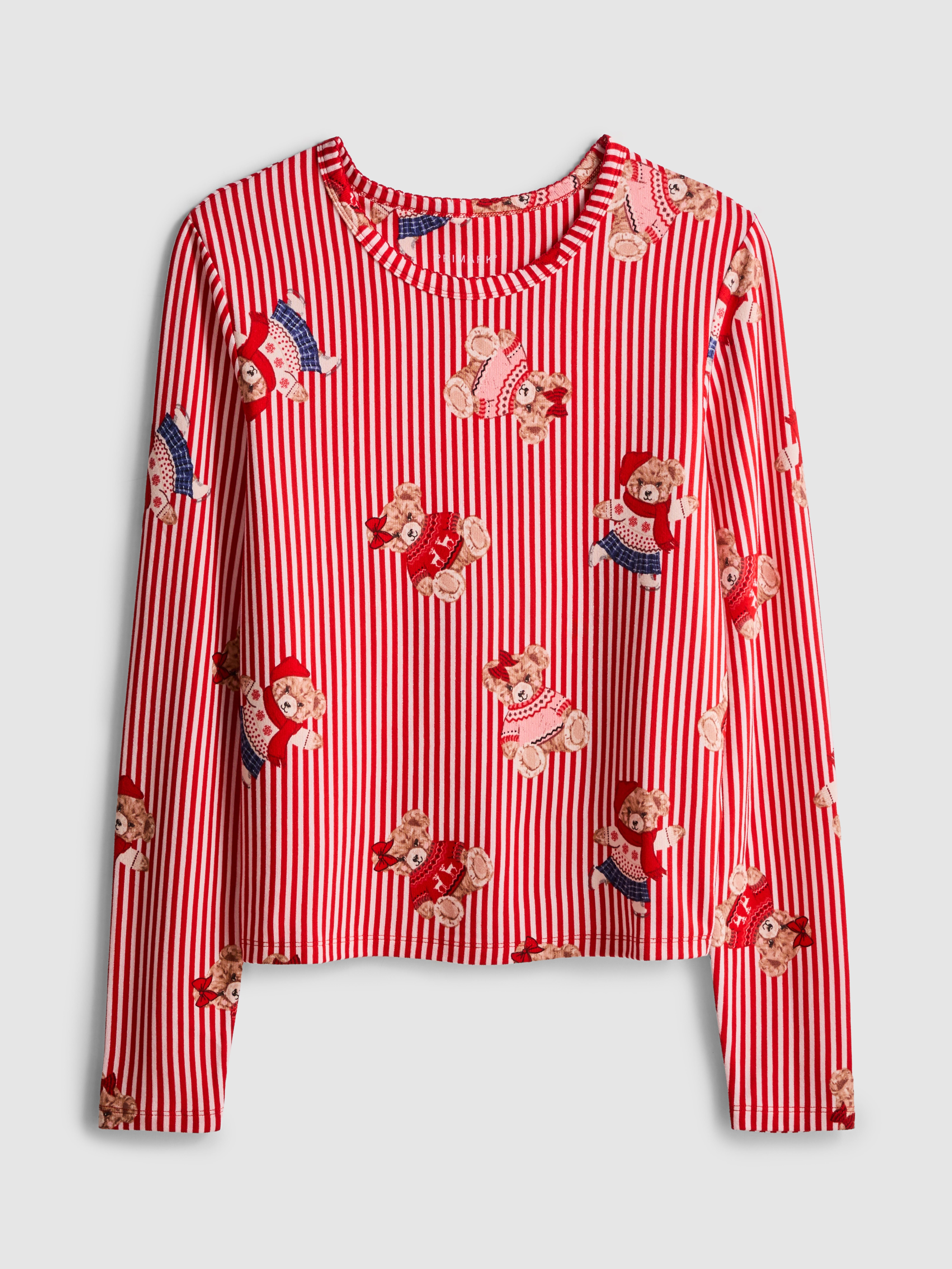 Long Sleeve Teddy Pyjama Top