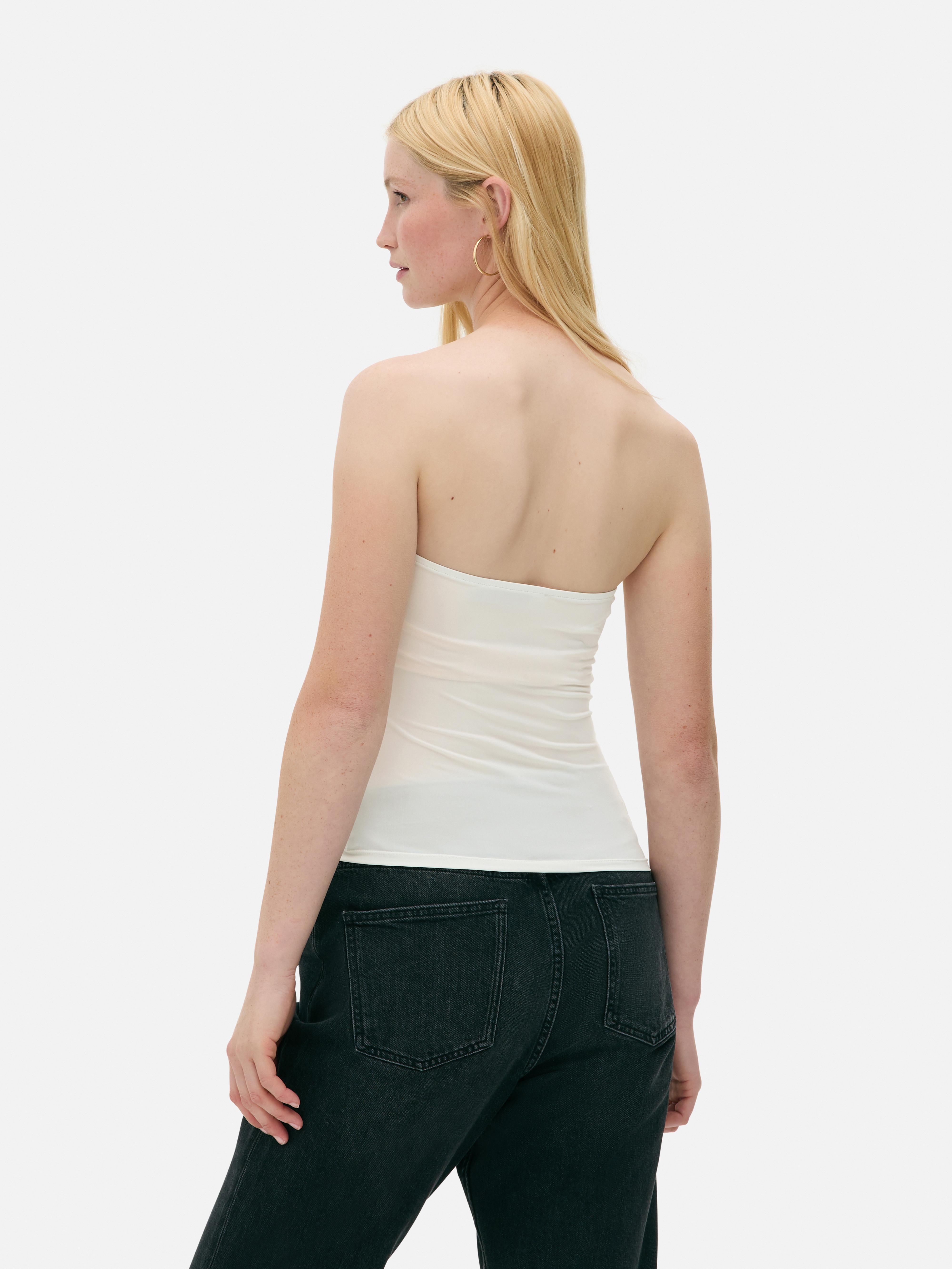 Gerafftes Bandeau-Top