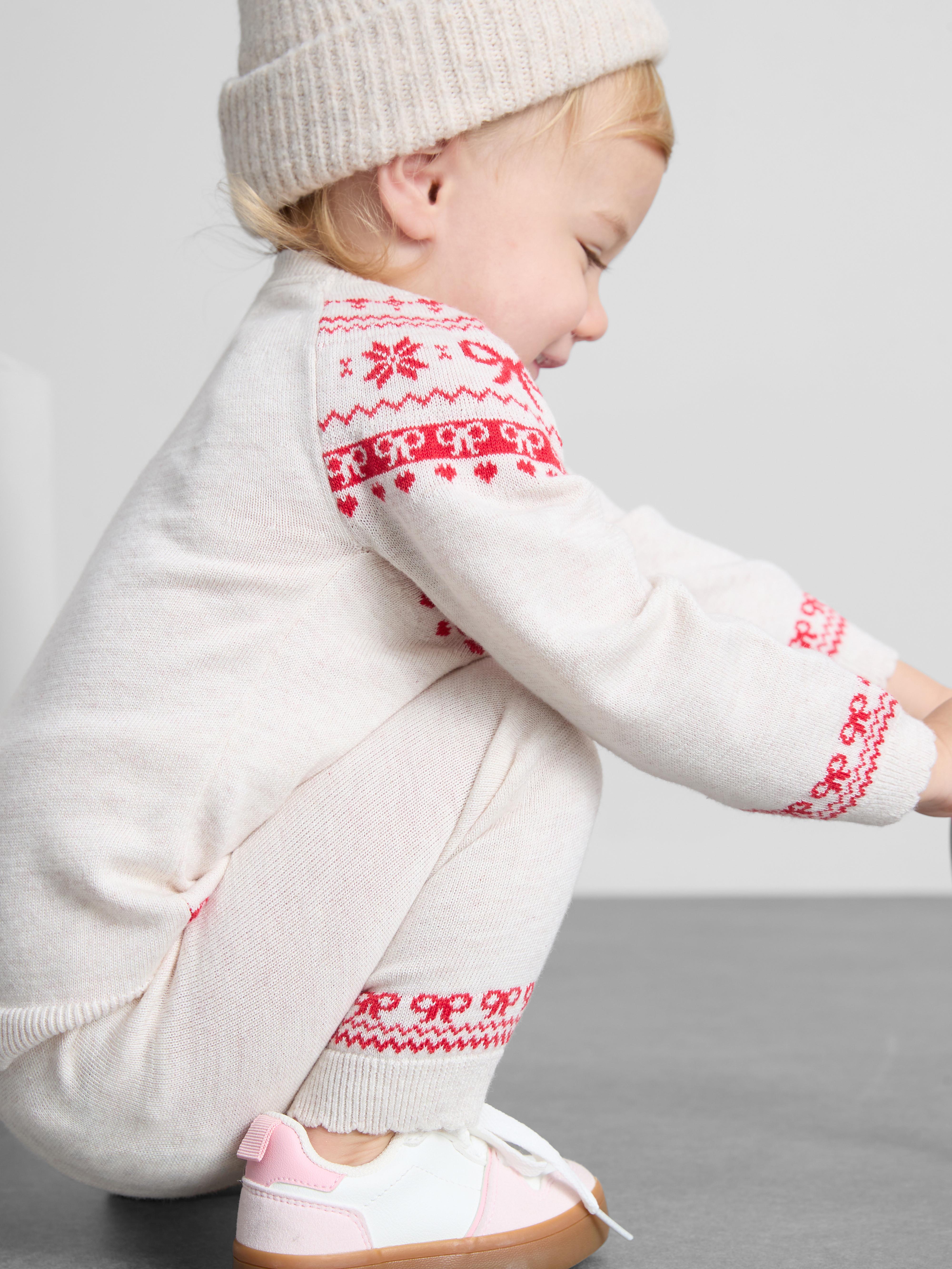 0-36mths | Fair Isle Jumper and Knit Leggings Set
