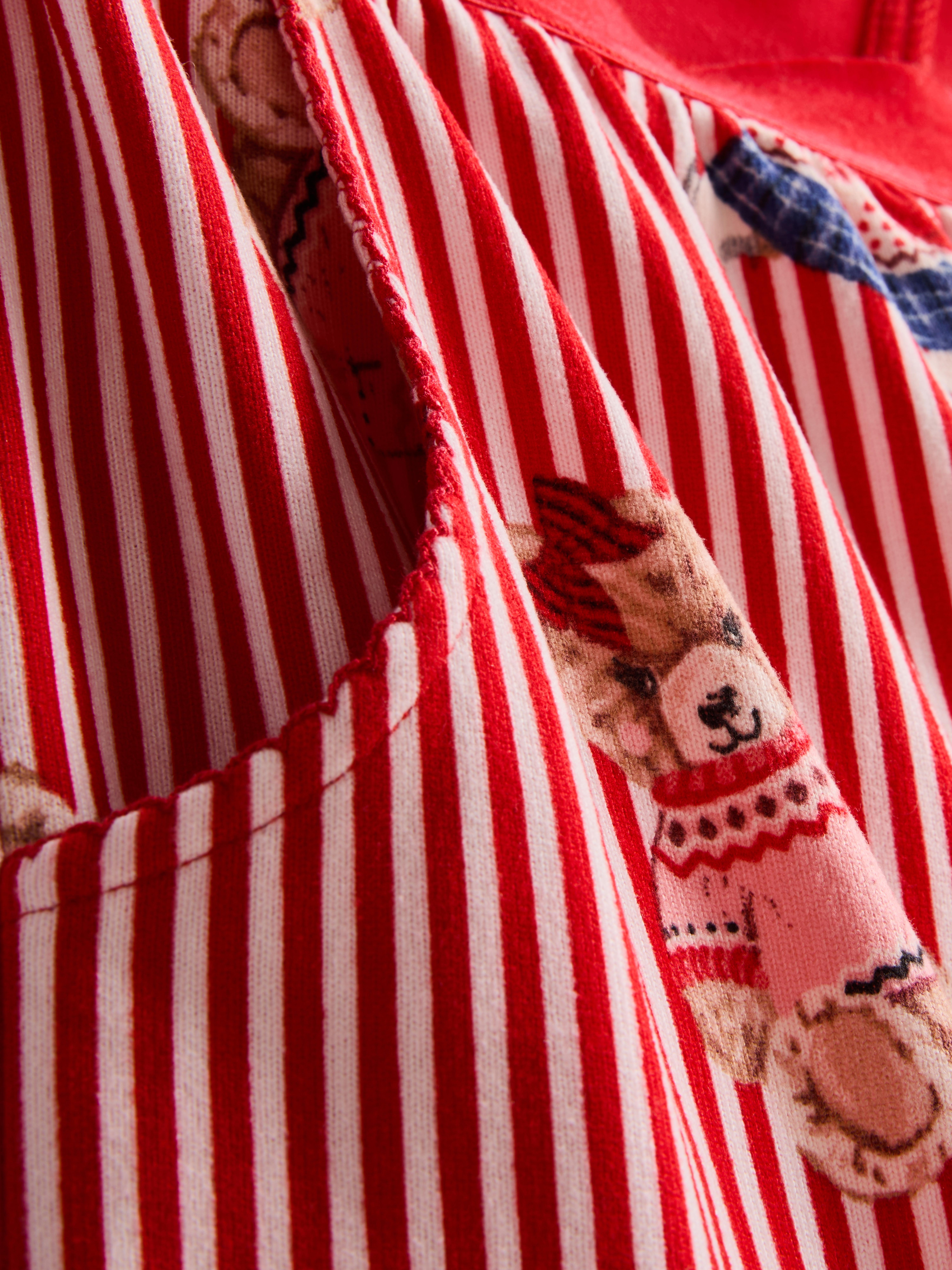 Christmas Striped Teddy Pyjama Shorts