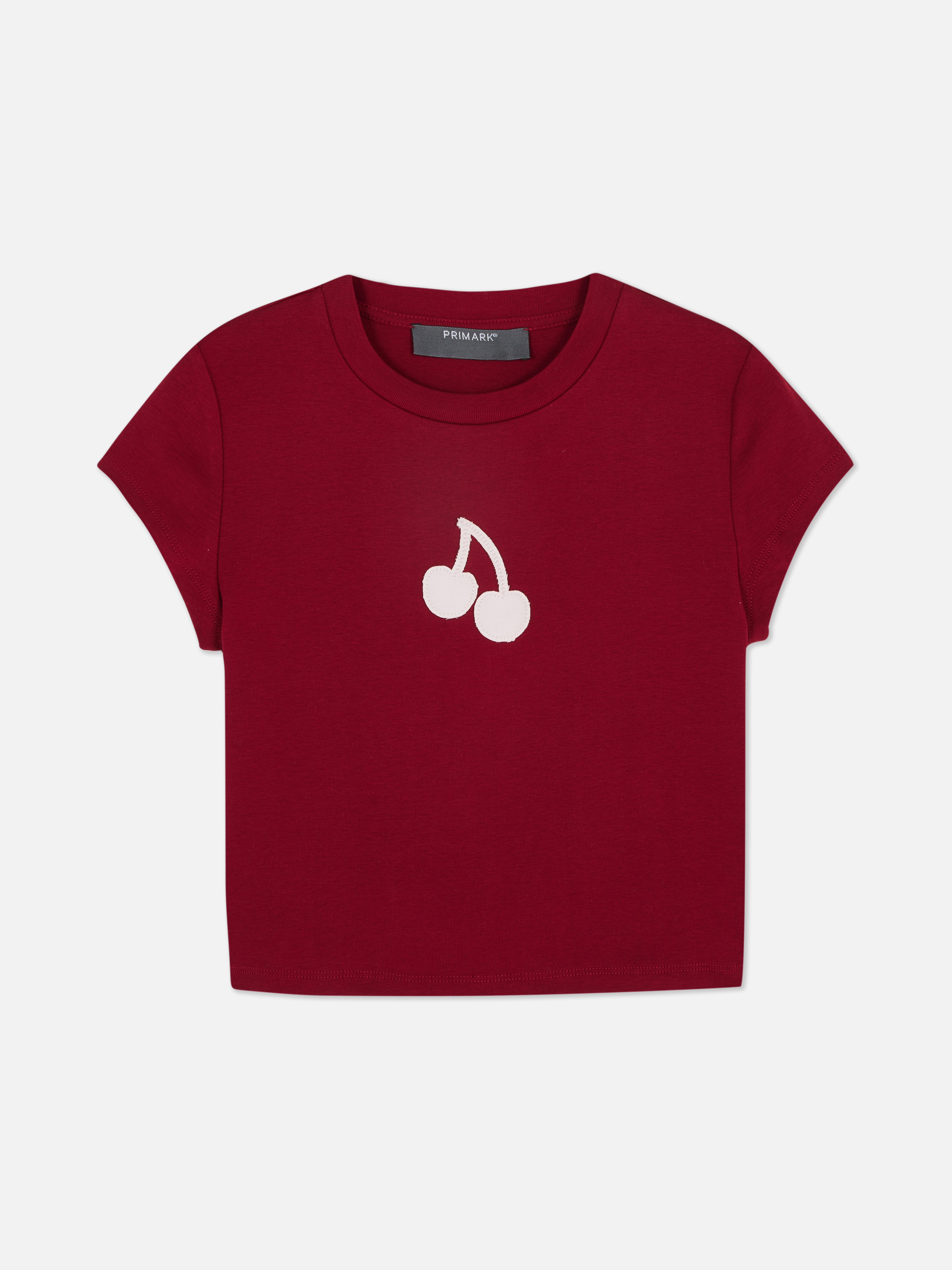Appliqué Patch Cropped T-Shirt