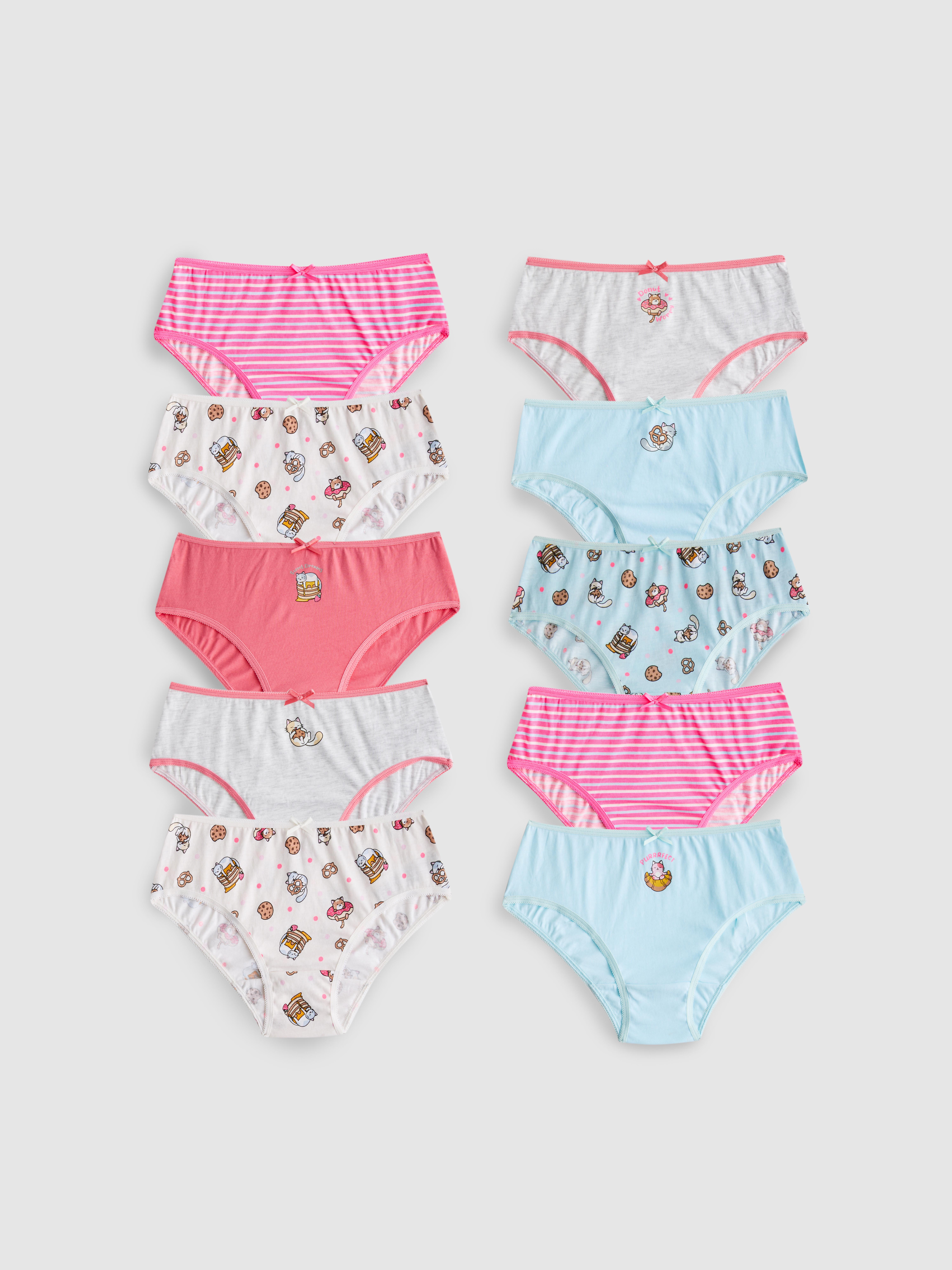1.5-14yrs | 10pk Cat Graphic Briefs