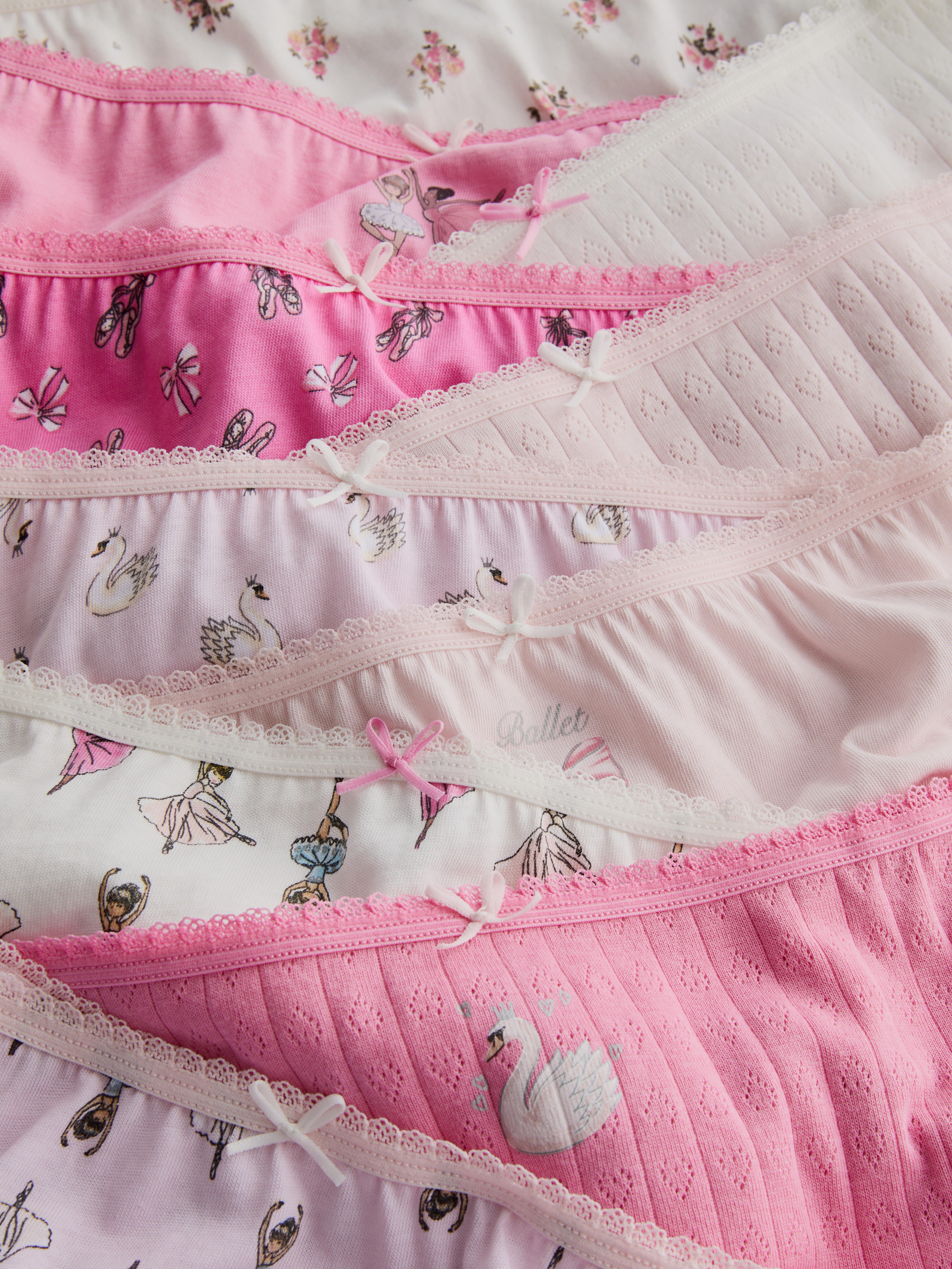 18 mois–14 ans | Lot de 10 culottes à motif ballerine