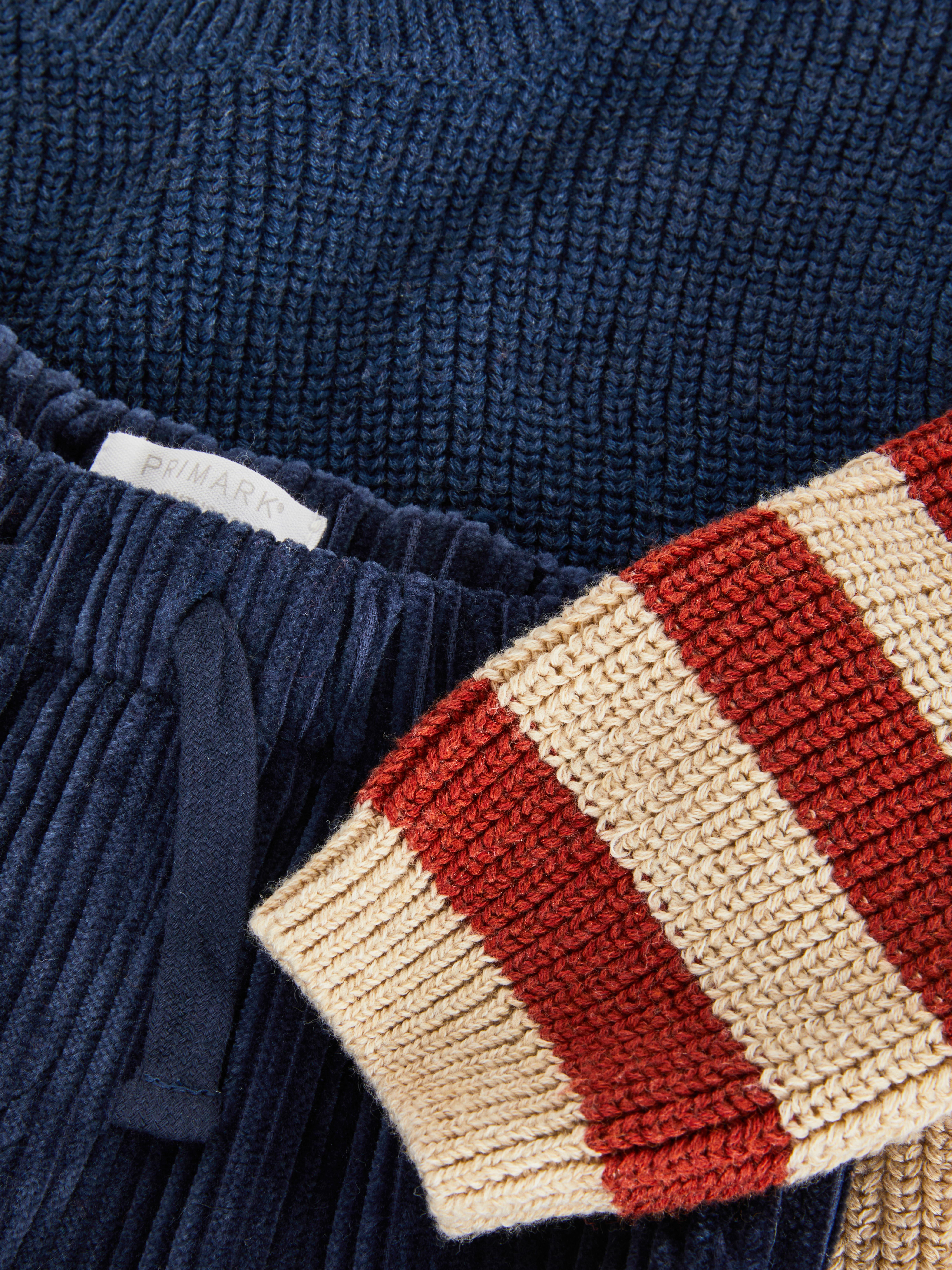 0-36mths | Stripe Jumper and Corduroy Trousers Set
