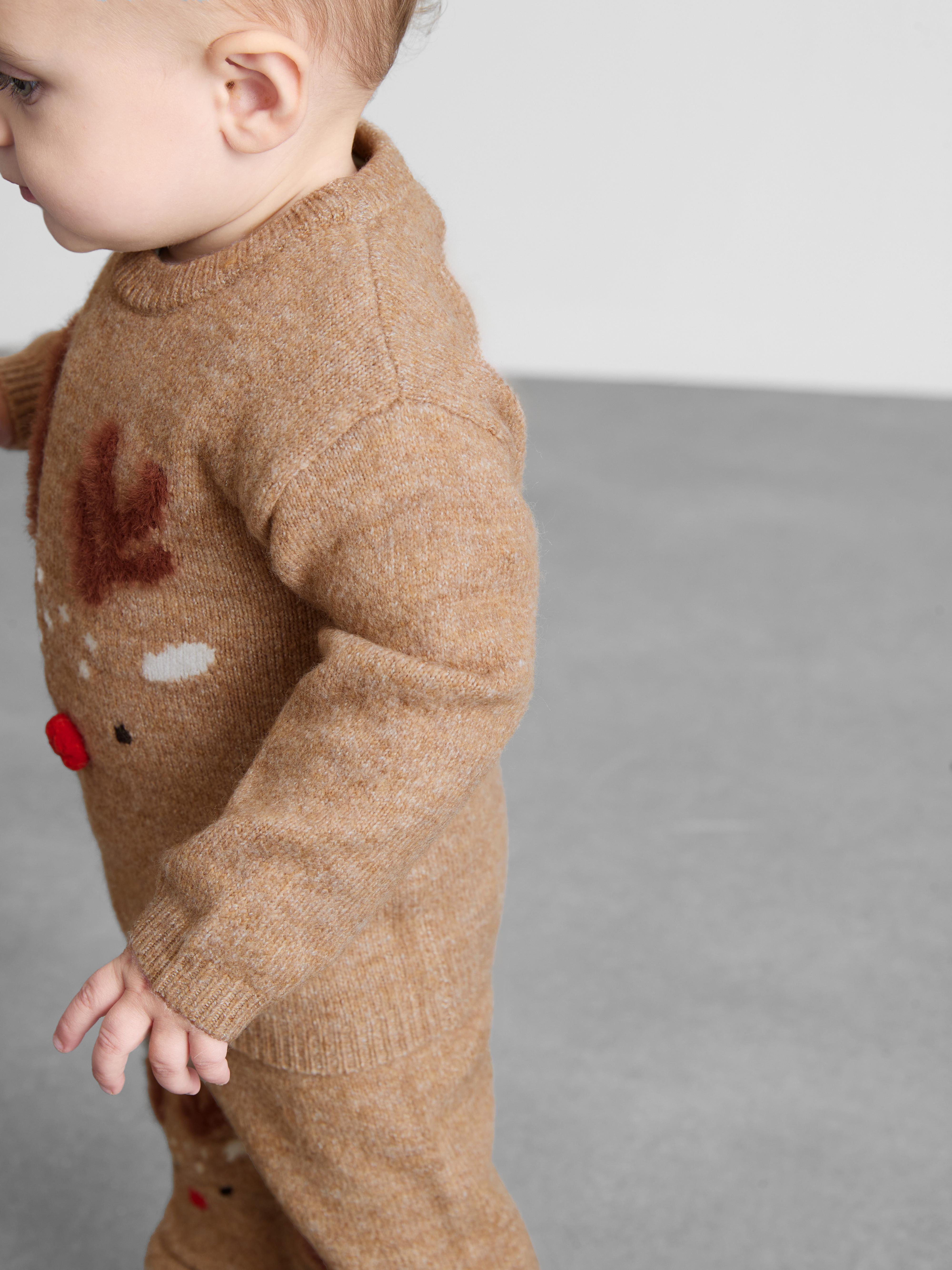 0-36mths | Christmas Reindeer Jumper and Leggings Set