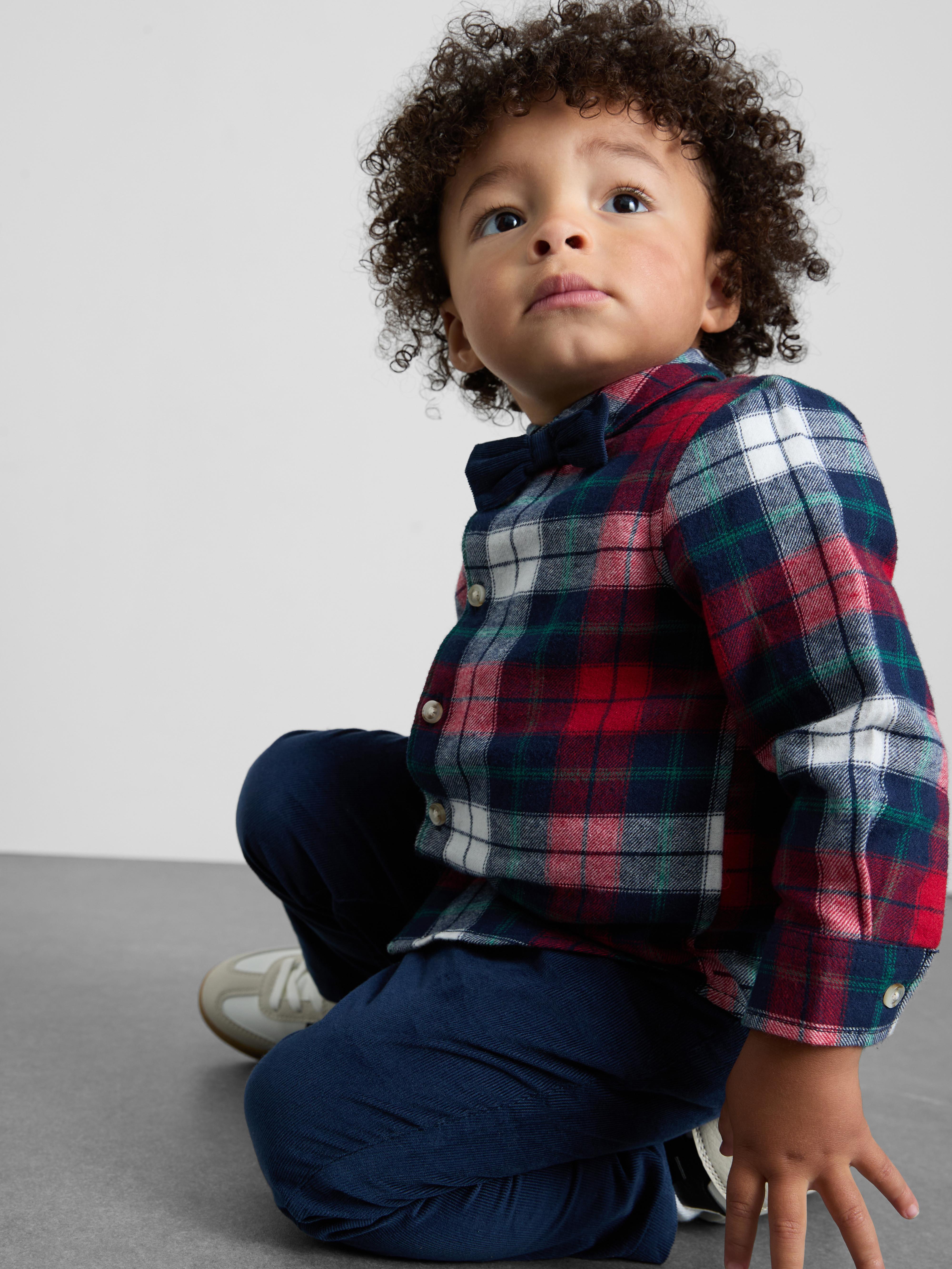 0-36 mois | Ensemble chemise à carreaux et pantalon chino