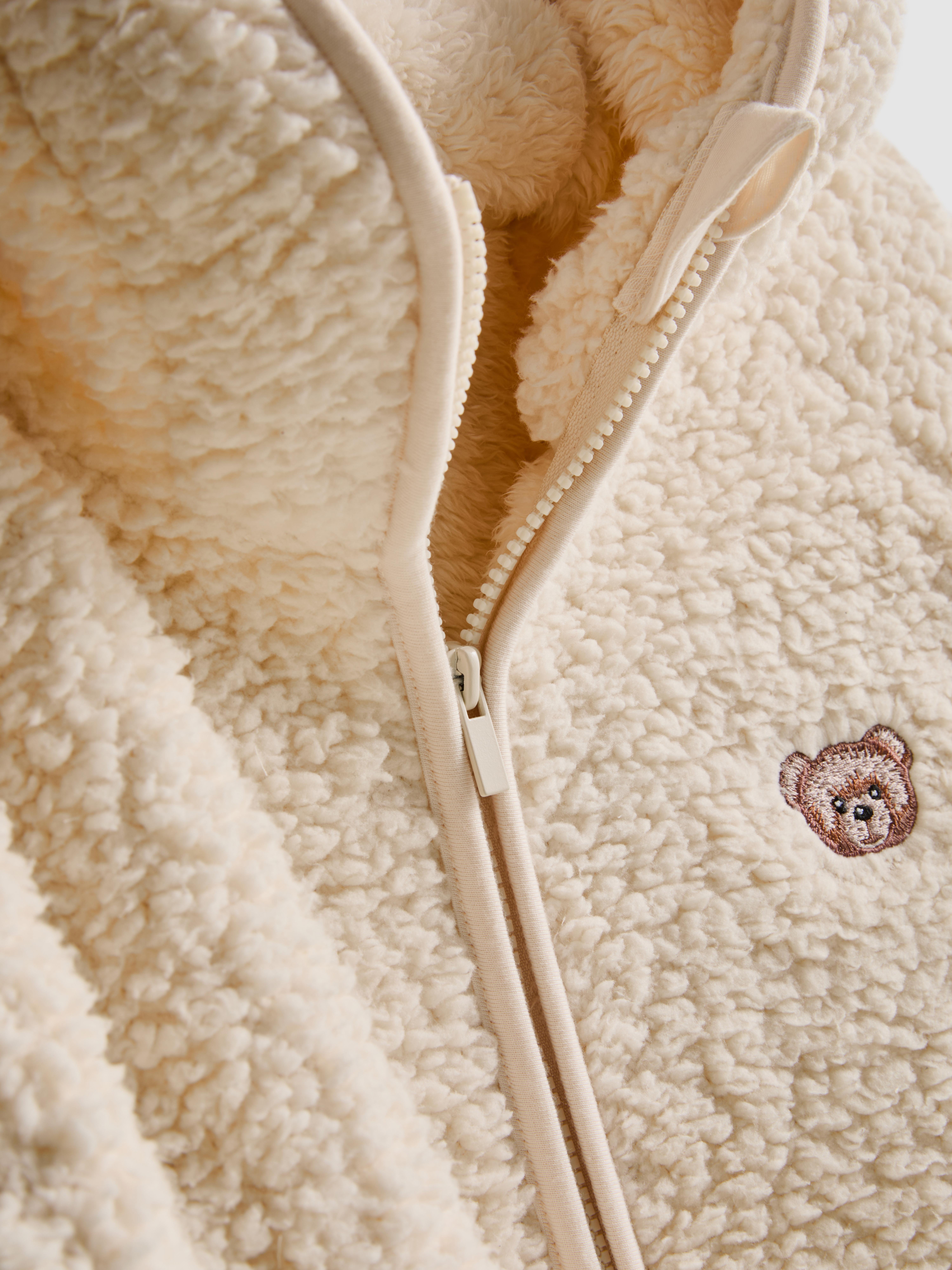 Teddy Borg Zip Through Jumper