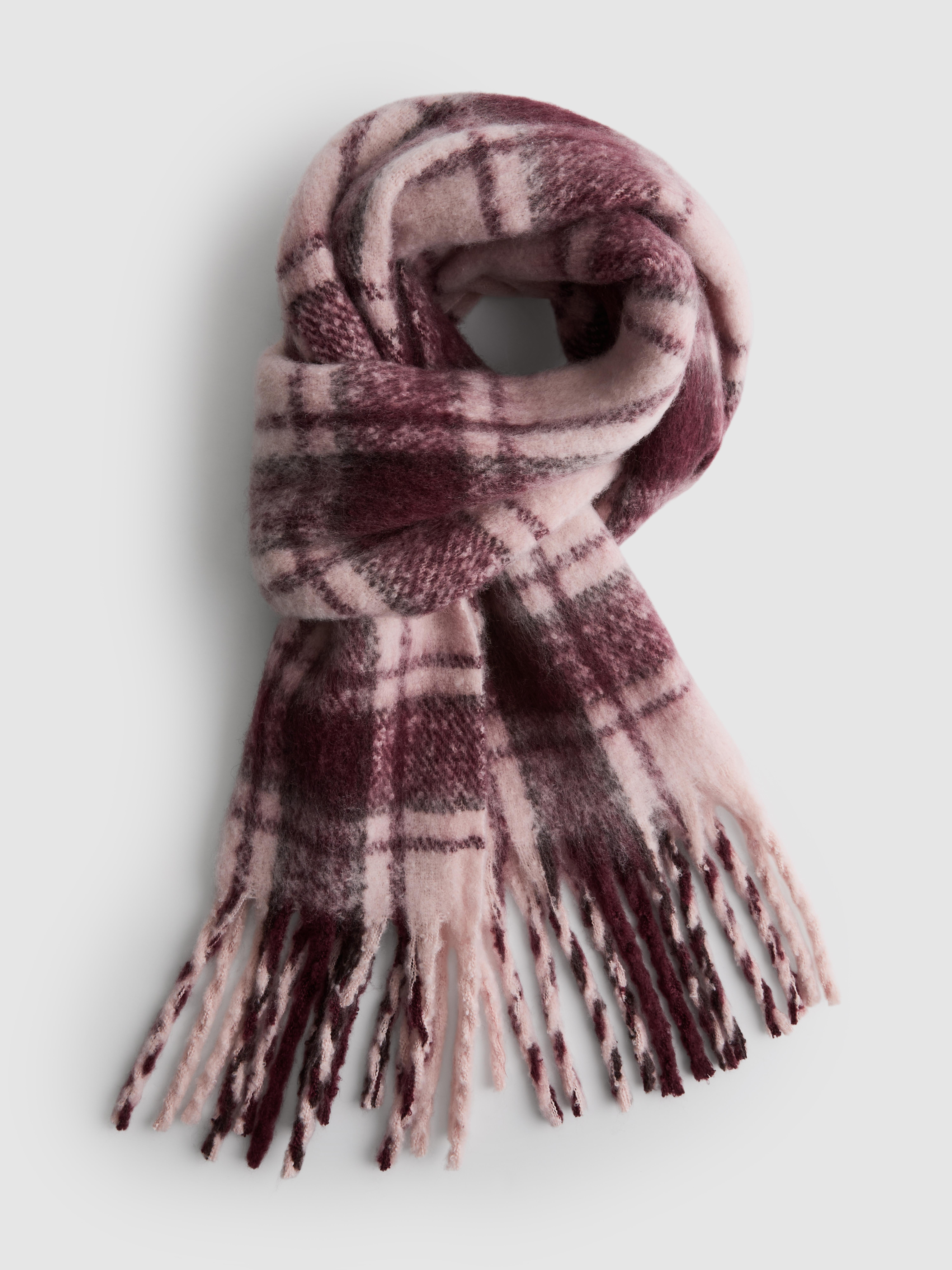 Checkered Brushed Scarf