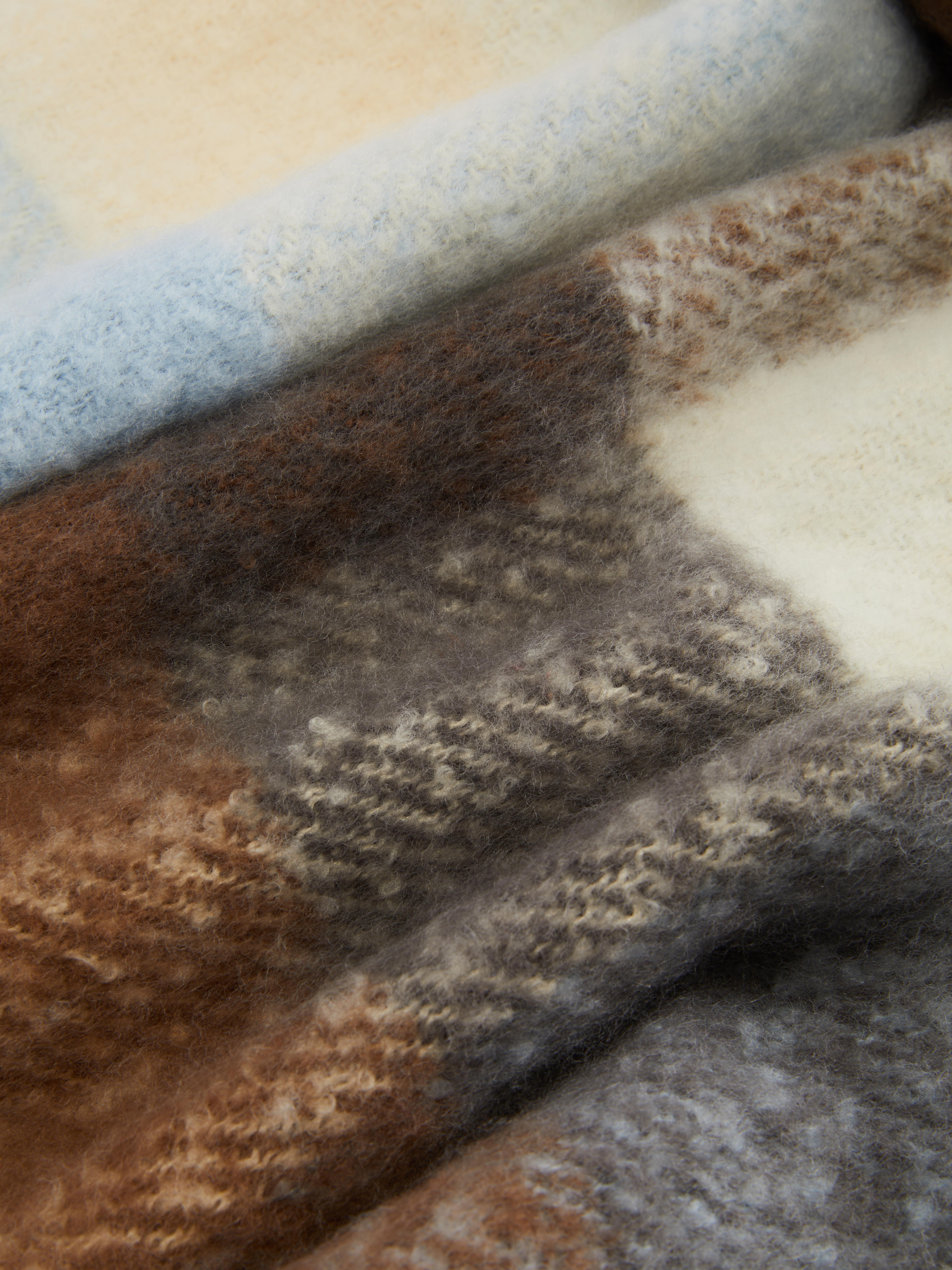 Checkered Brushed Scarf