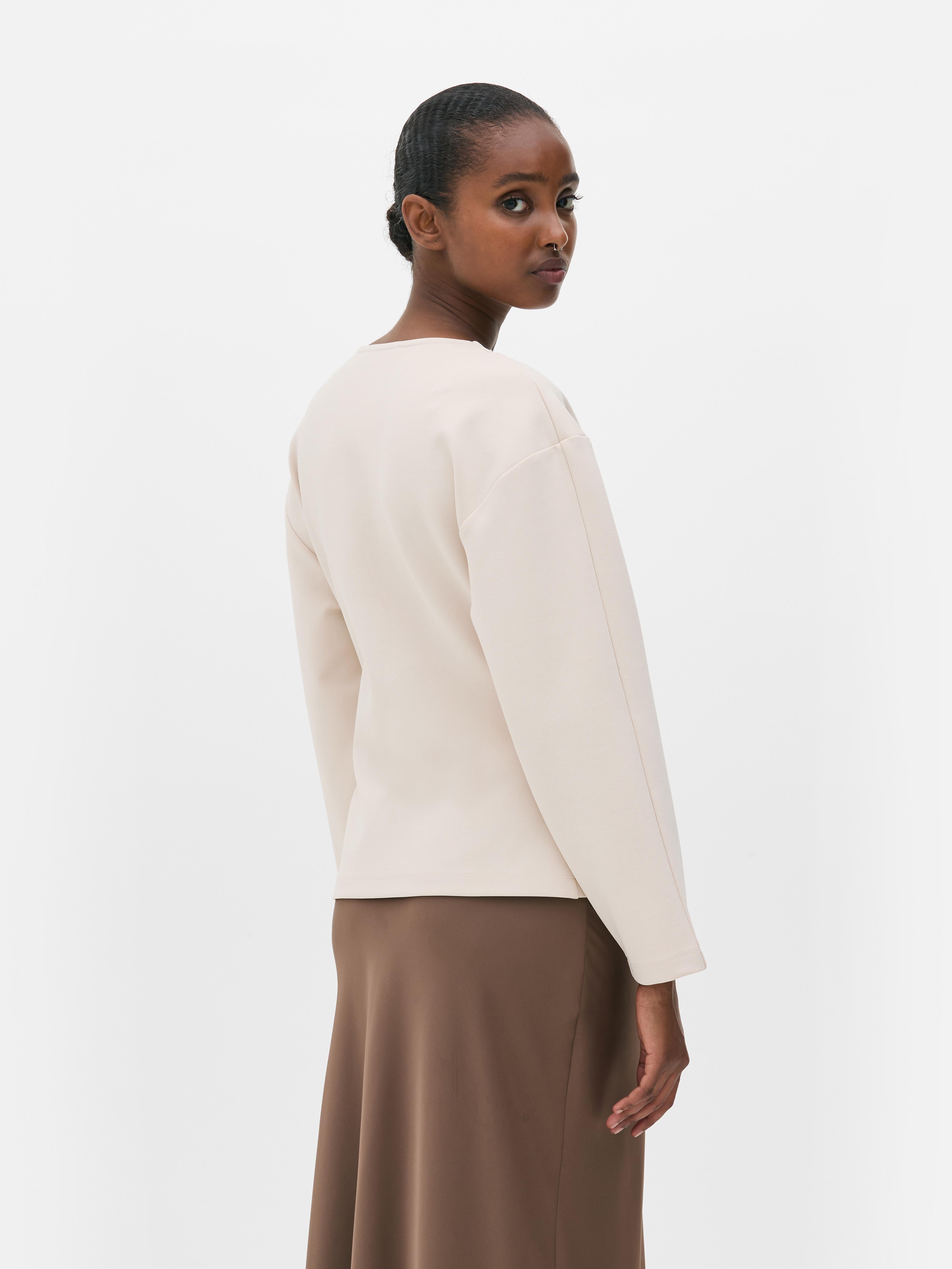 Structured Split Hem Cardigan