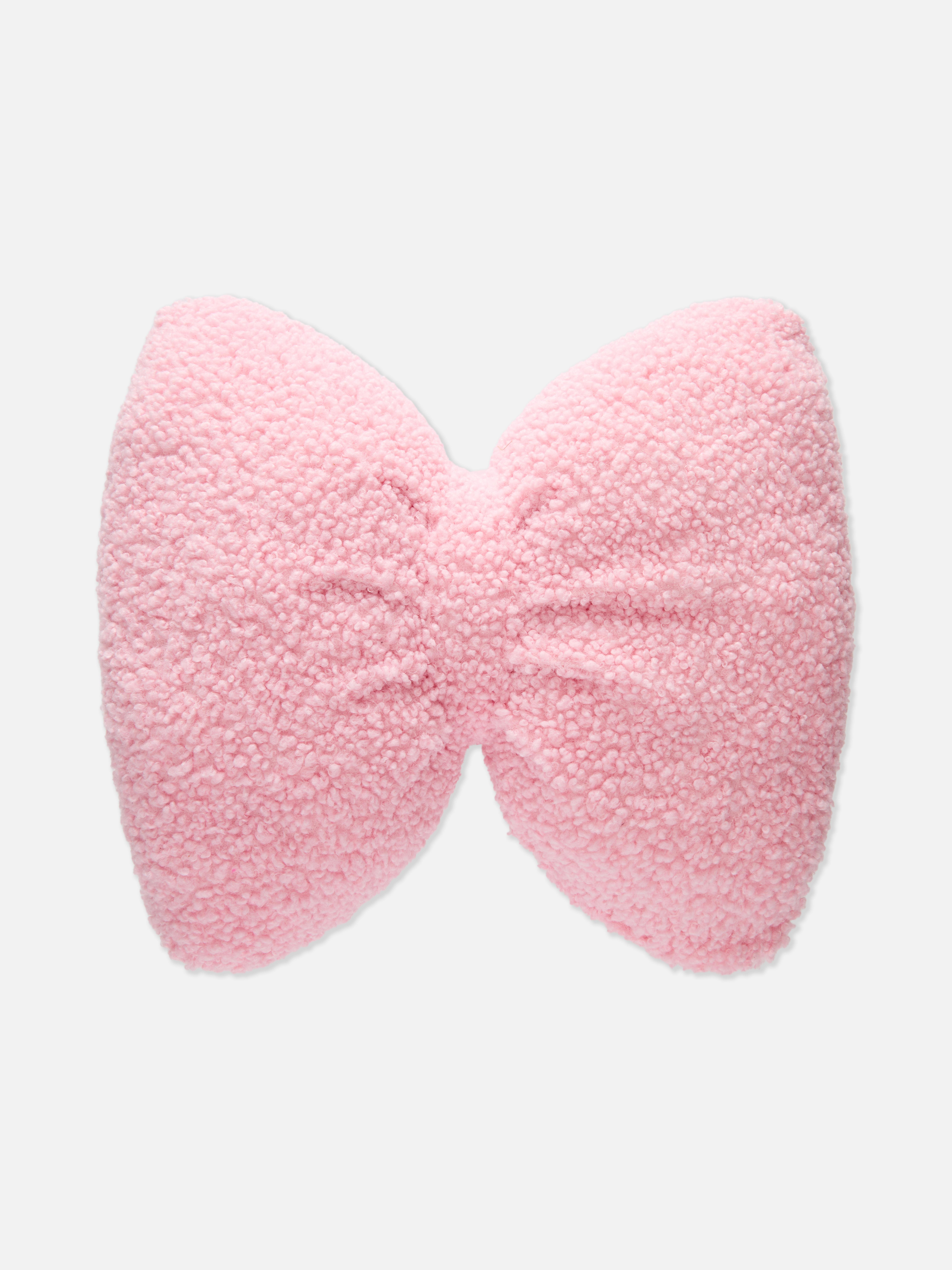 Schleifenförmiges Bouclé-Kissen