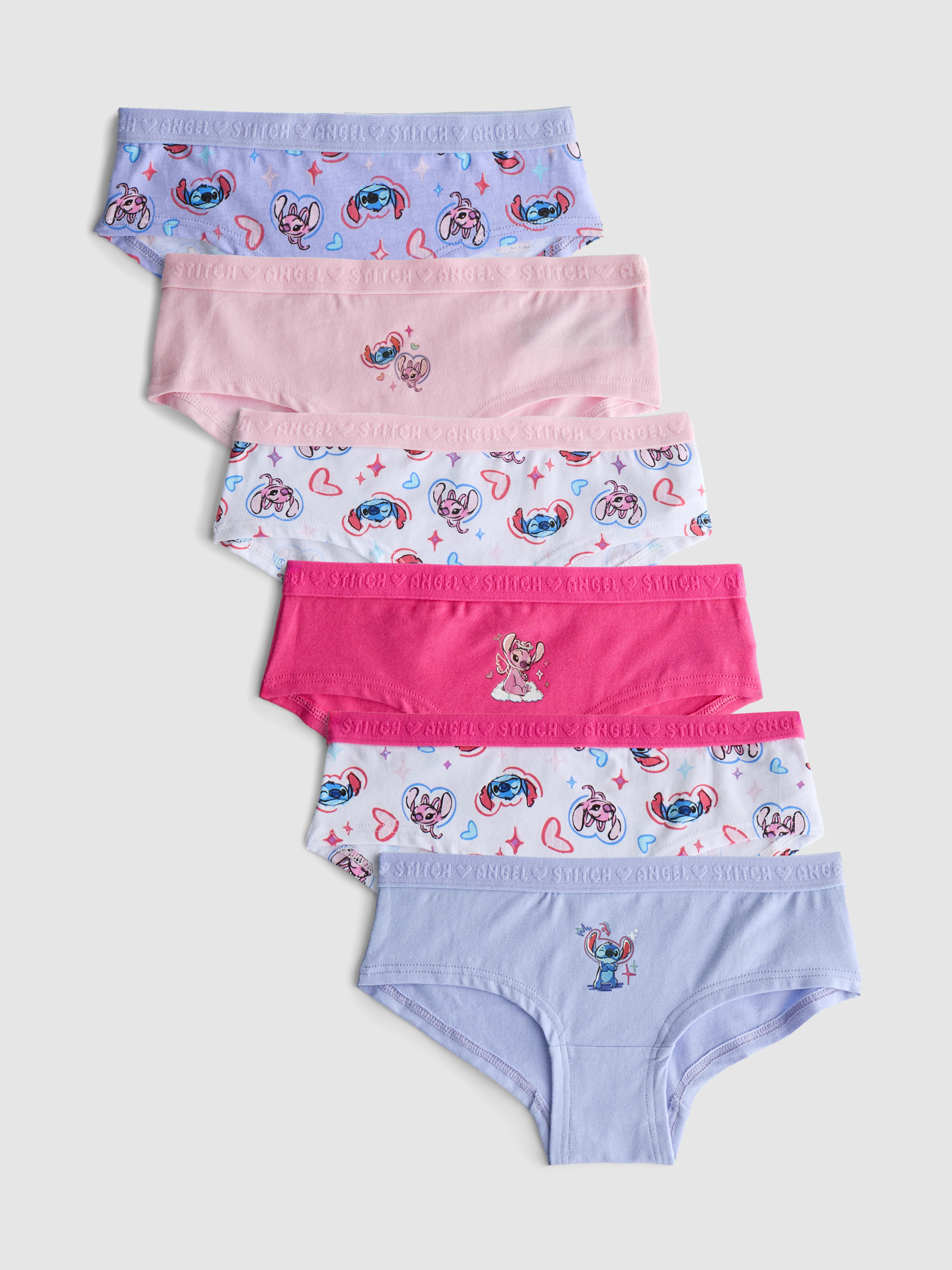 1.5-15yrs | 6pk Disney’s Stitch Hipster Briefs