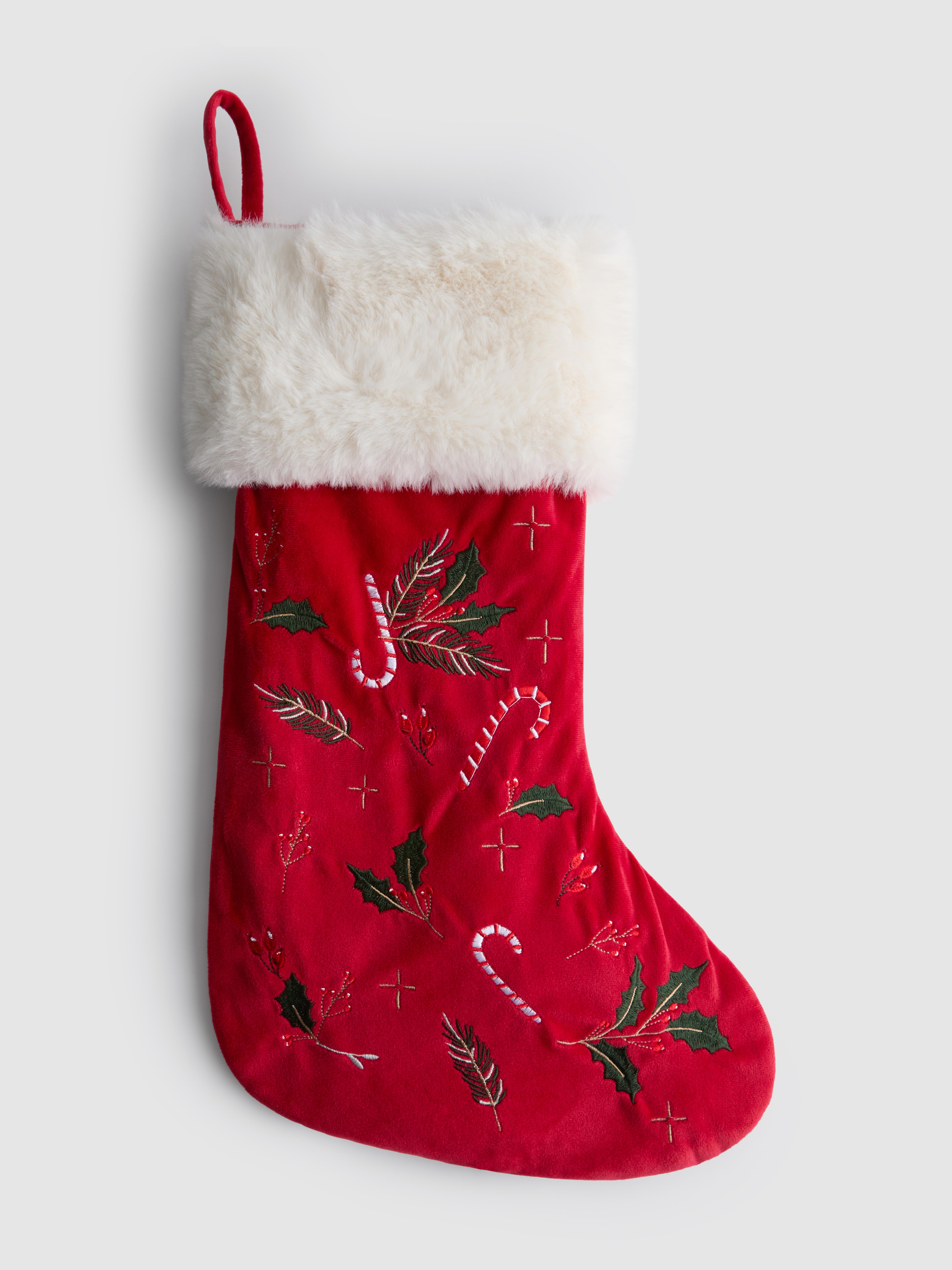 Embroidered Christmas Stocking