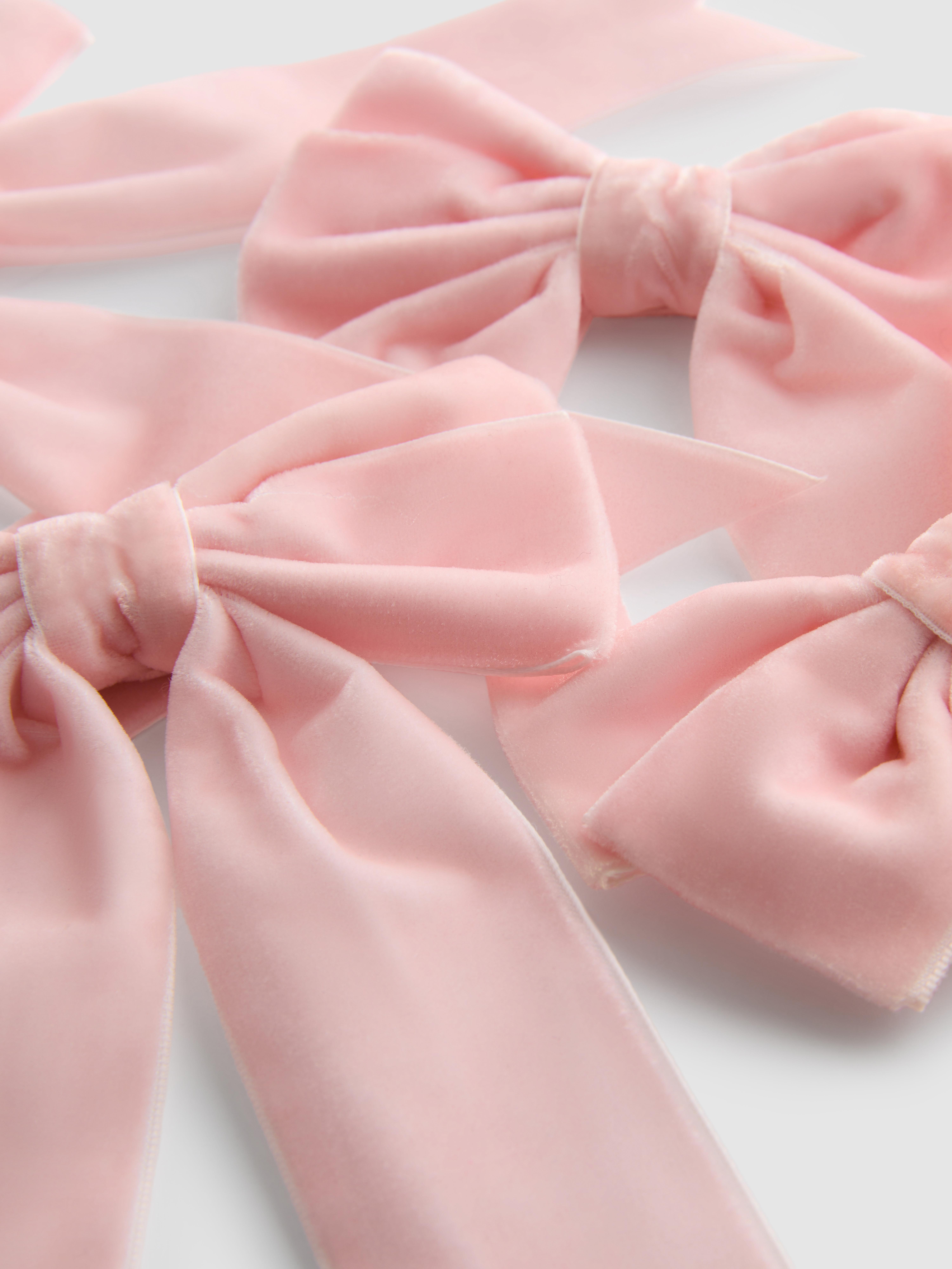 4pk Bow Clip Christmas Decorations