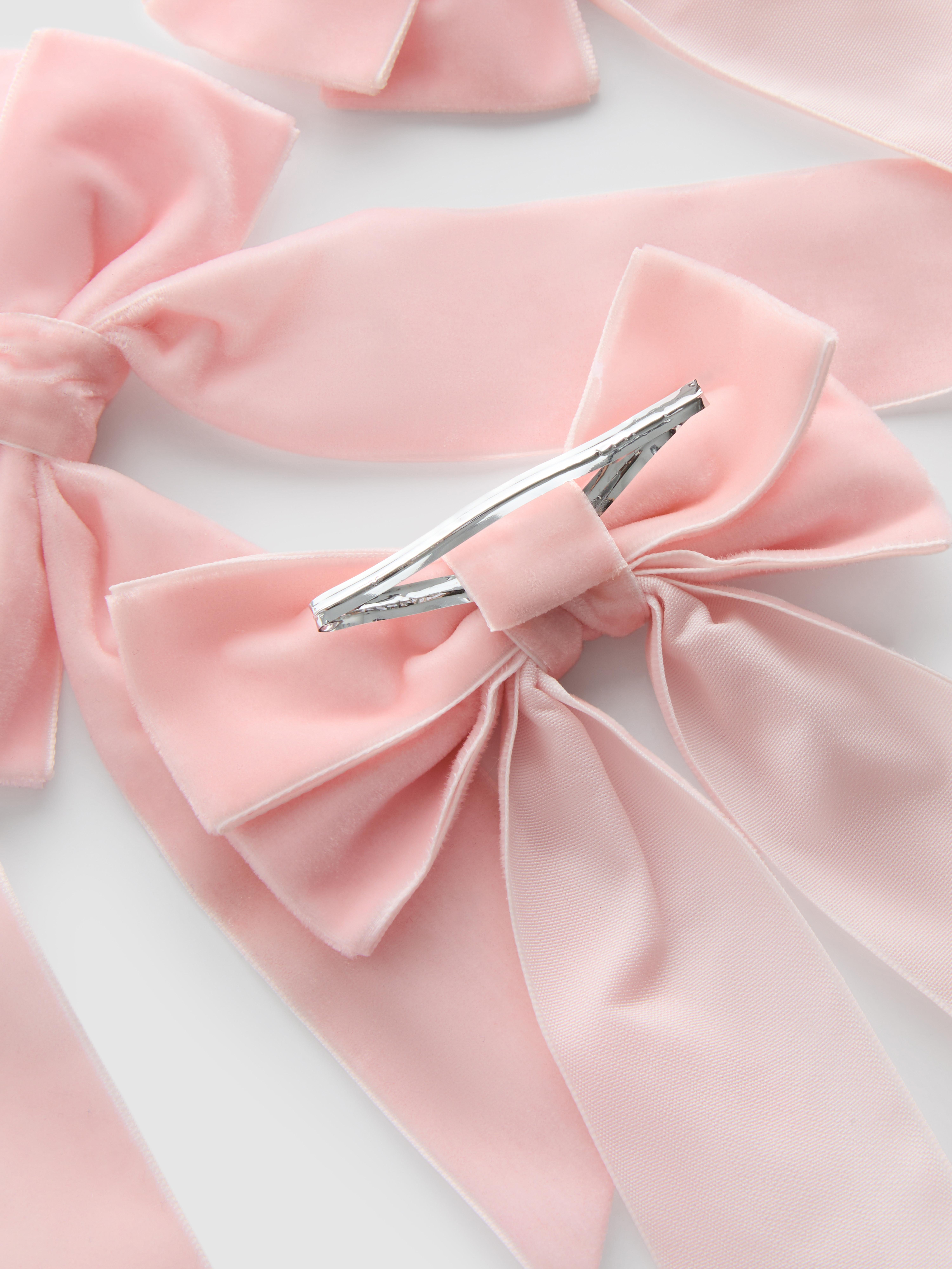 4pk Bow Clip Christmas Decorations