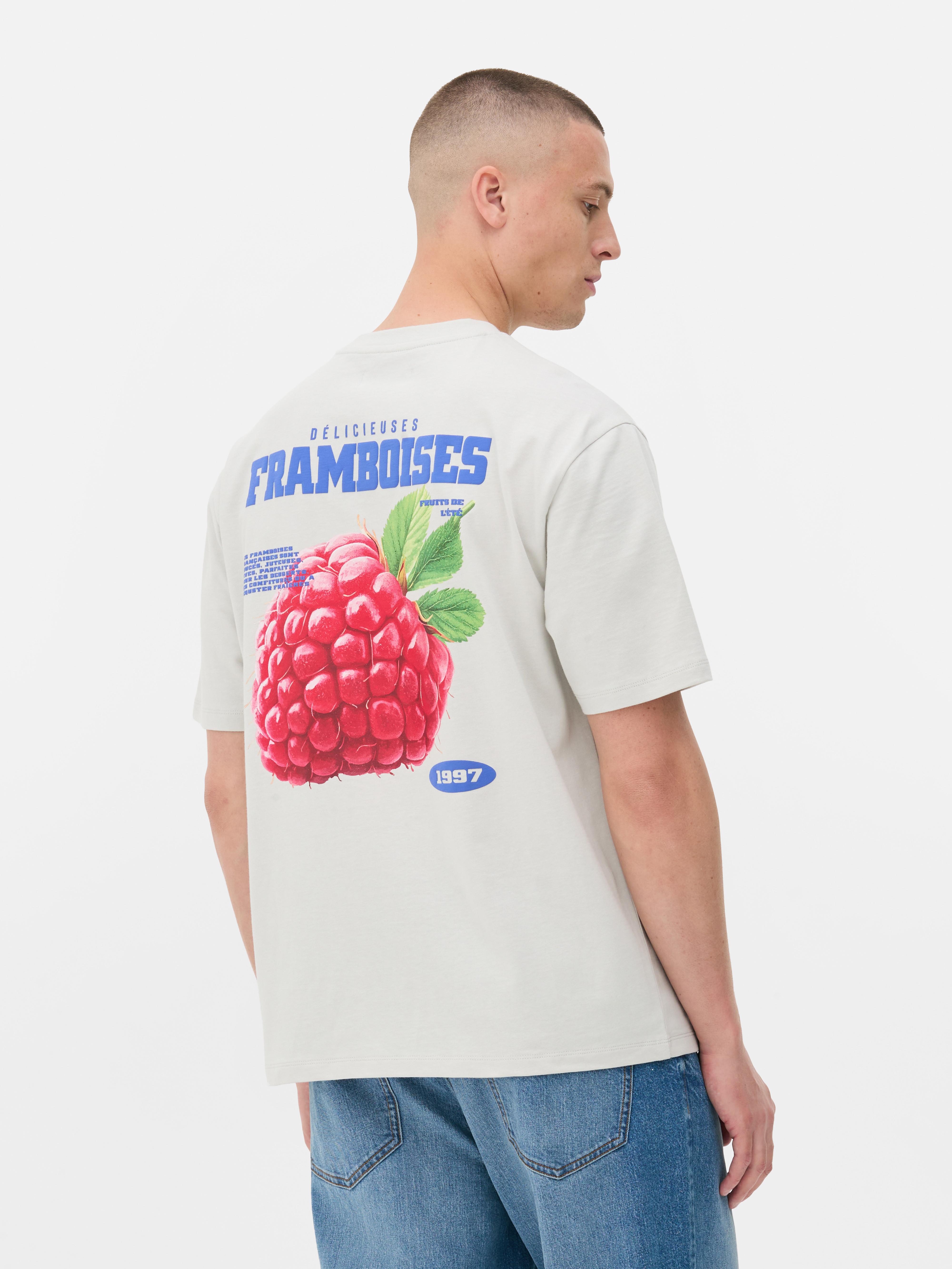 T-shirt à motif framboise