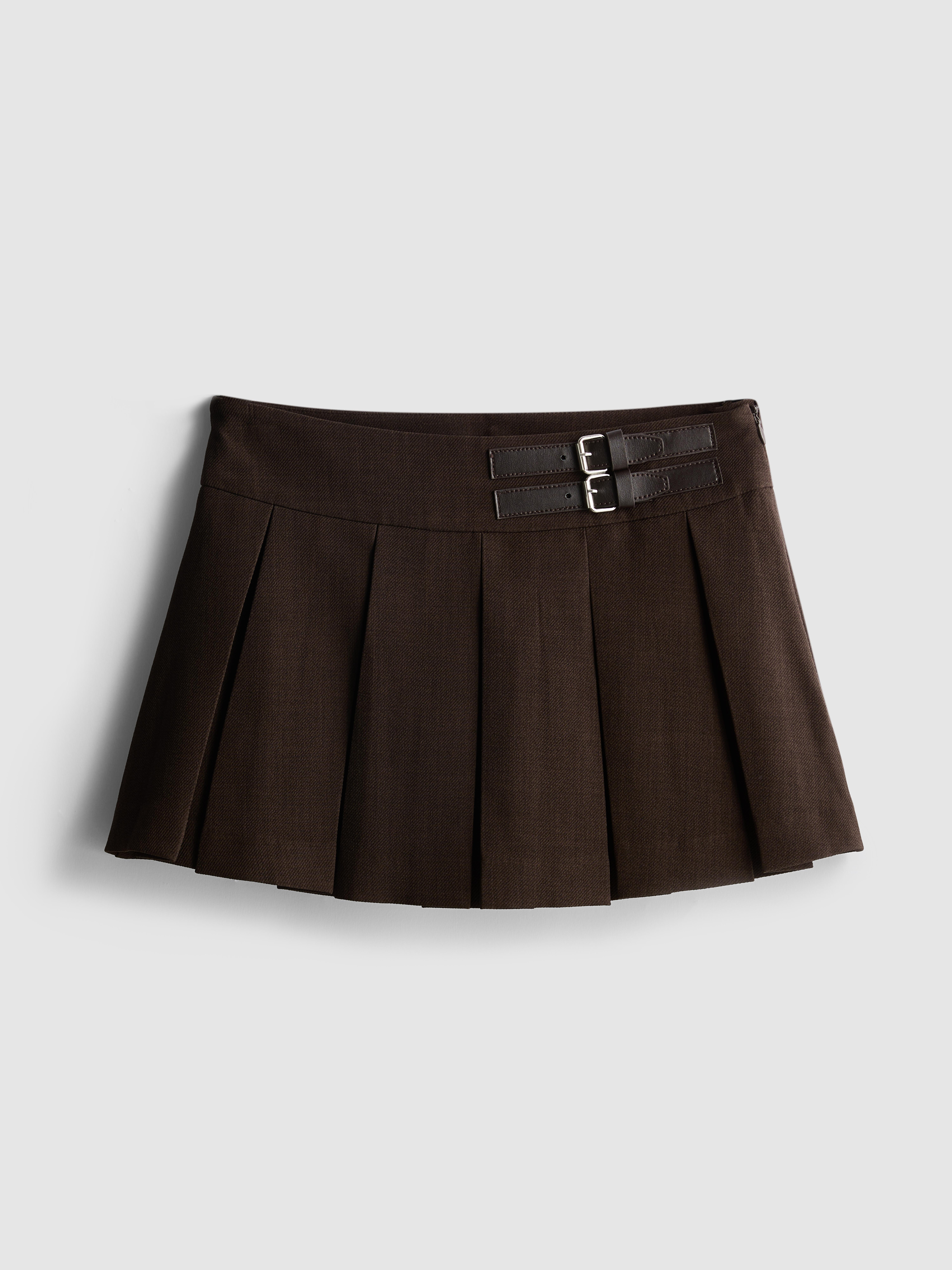 9-15 ans | Jupe-short plissée à boucle