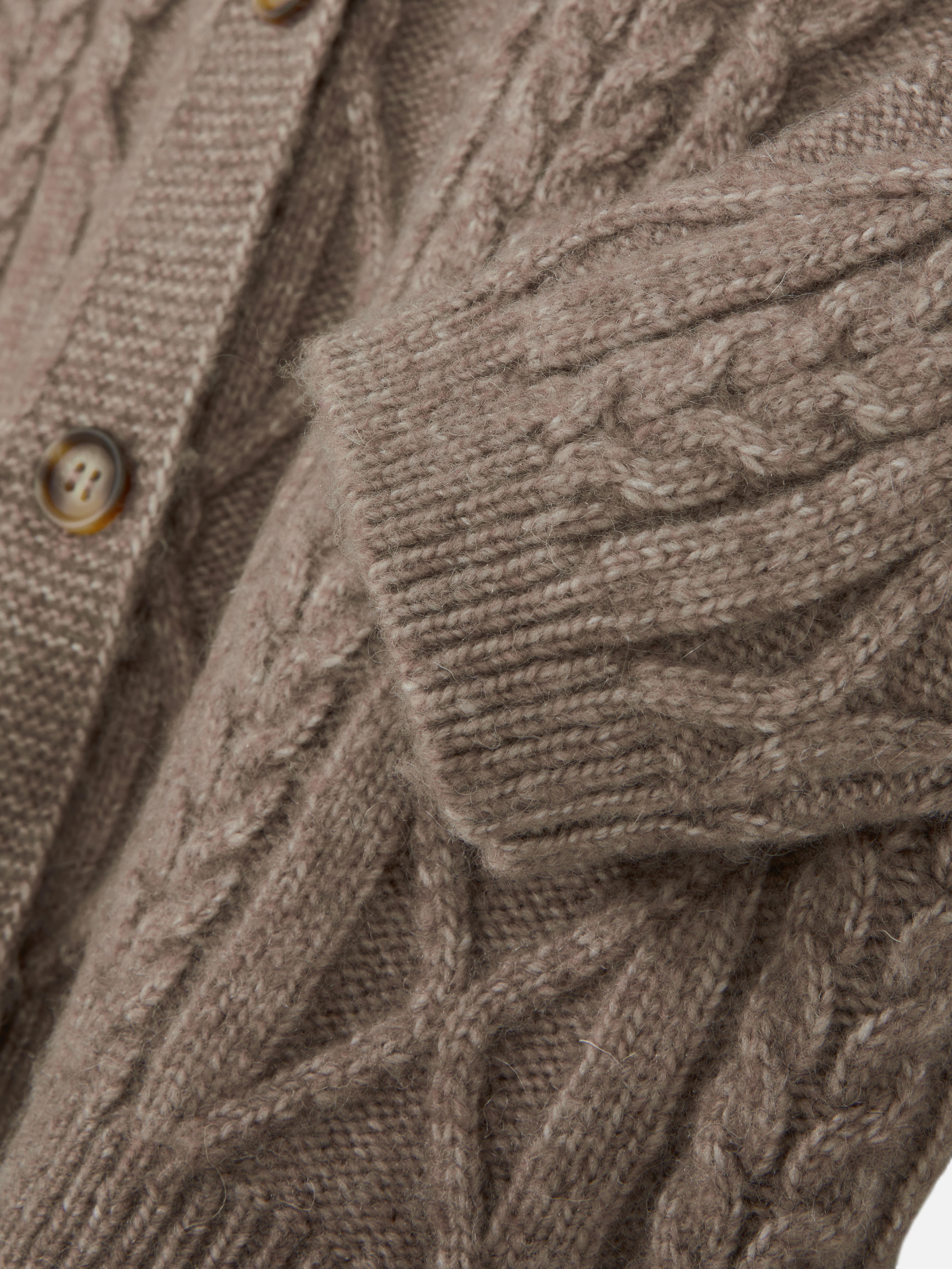 Cardigan in maglia a trecce Rita Ora