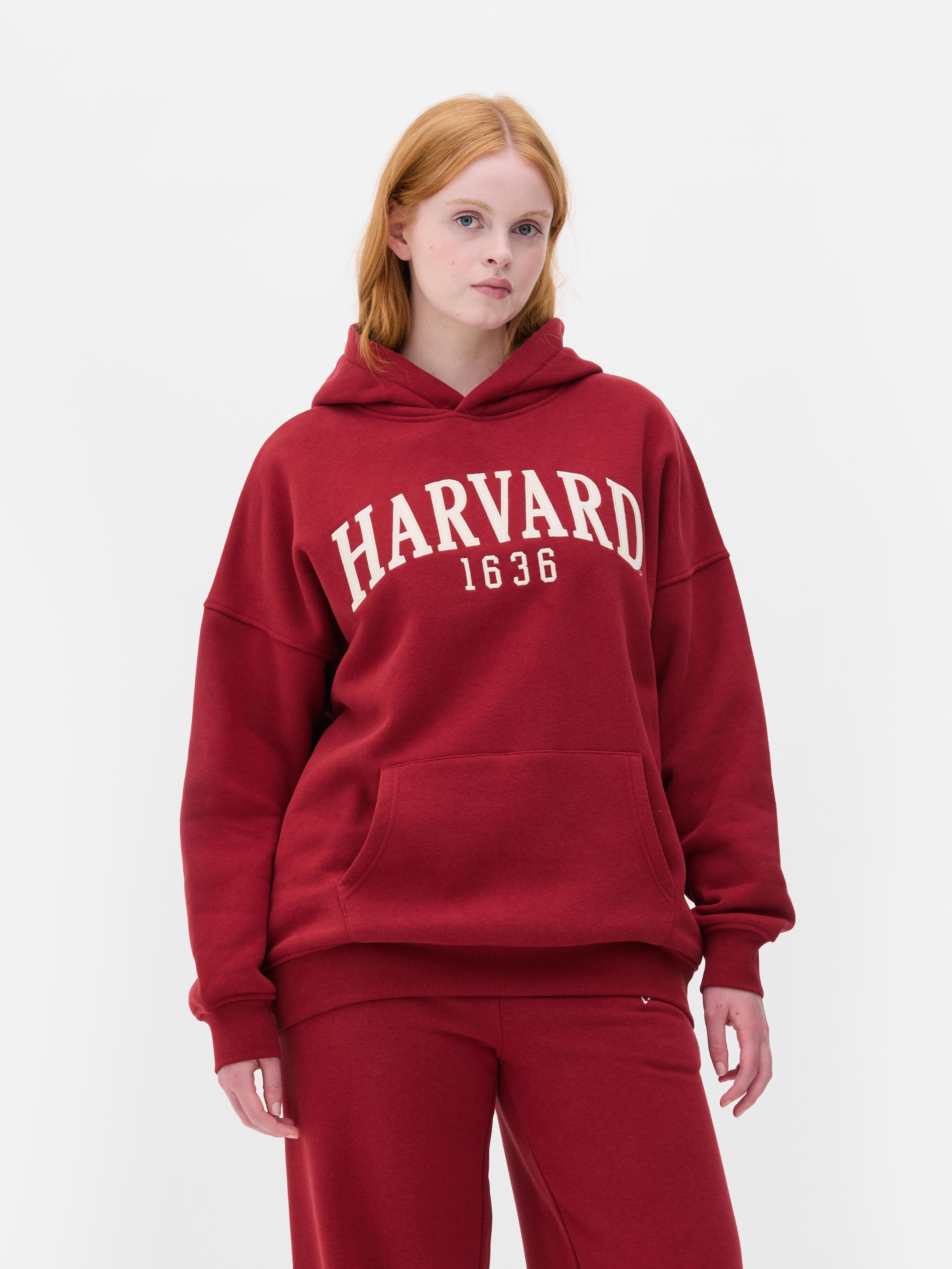 Mikina s kapucňou v univerzitnom štýle Harvard
