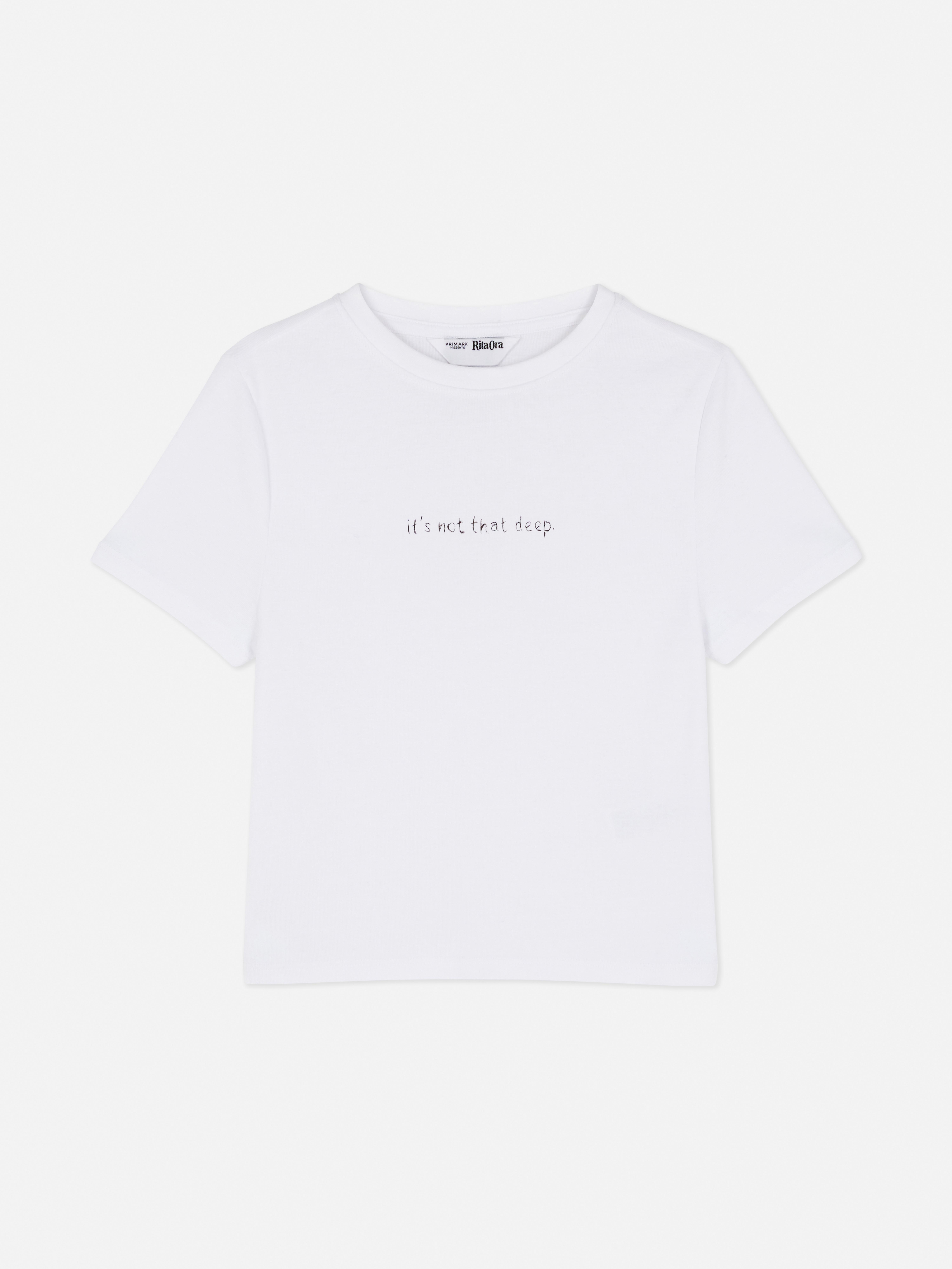 Rita Ora Slogan Baby Tee