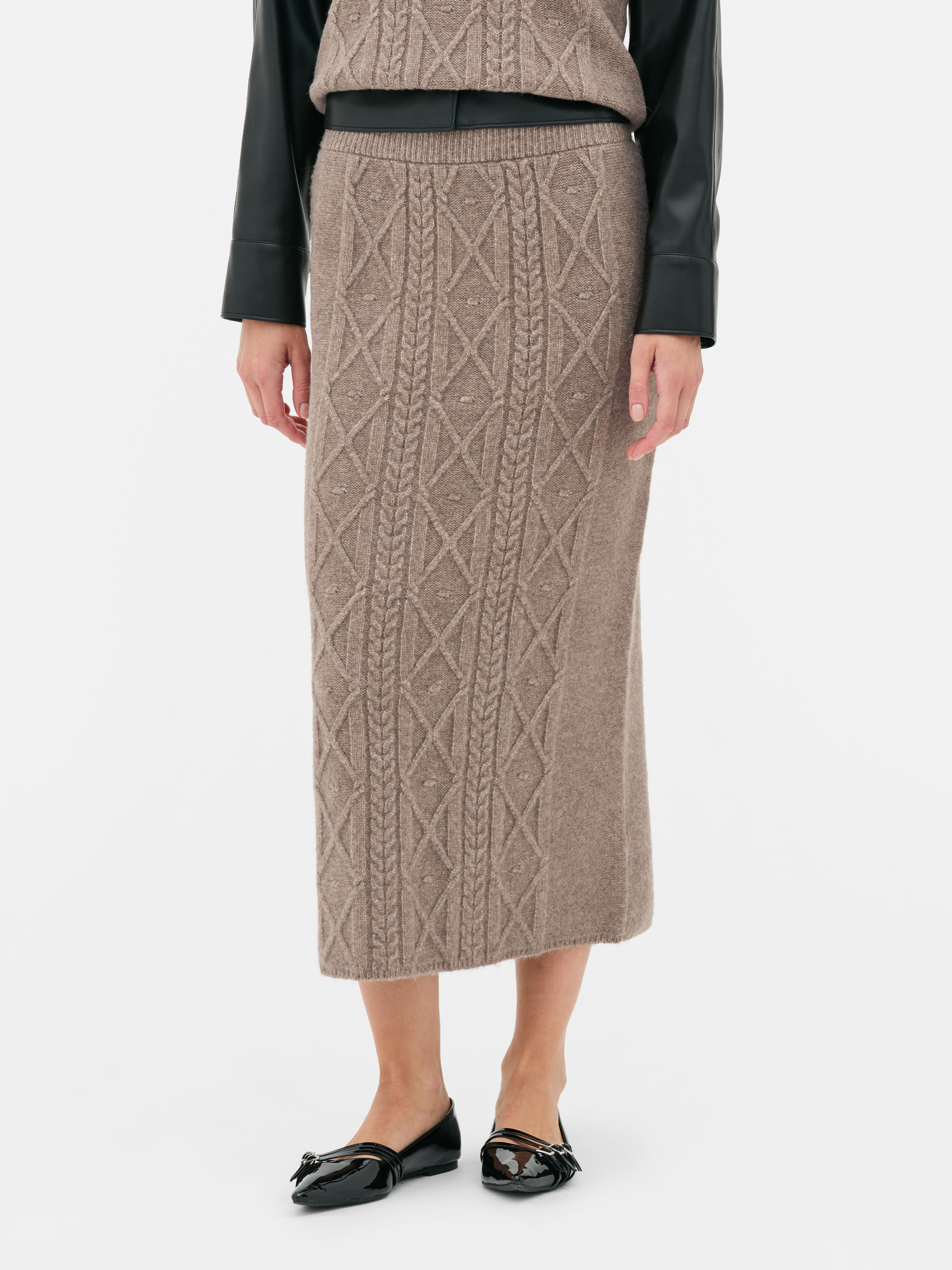 Gebreide maxi-rok Rita Ora