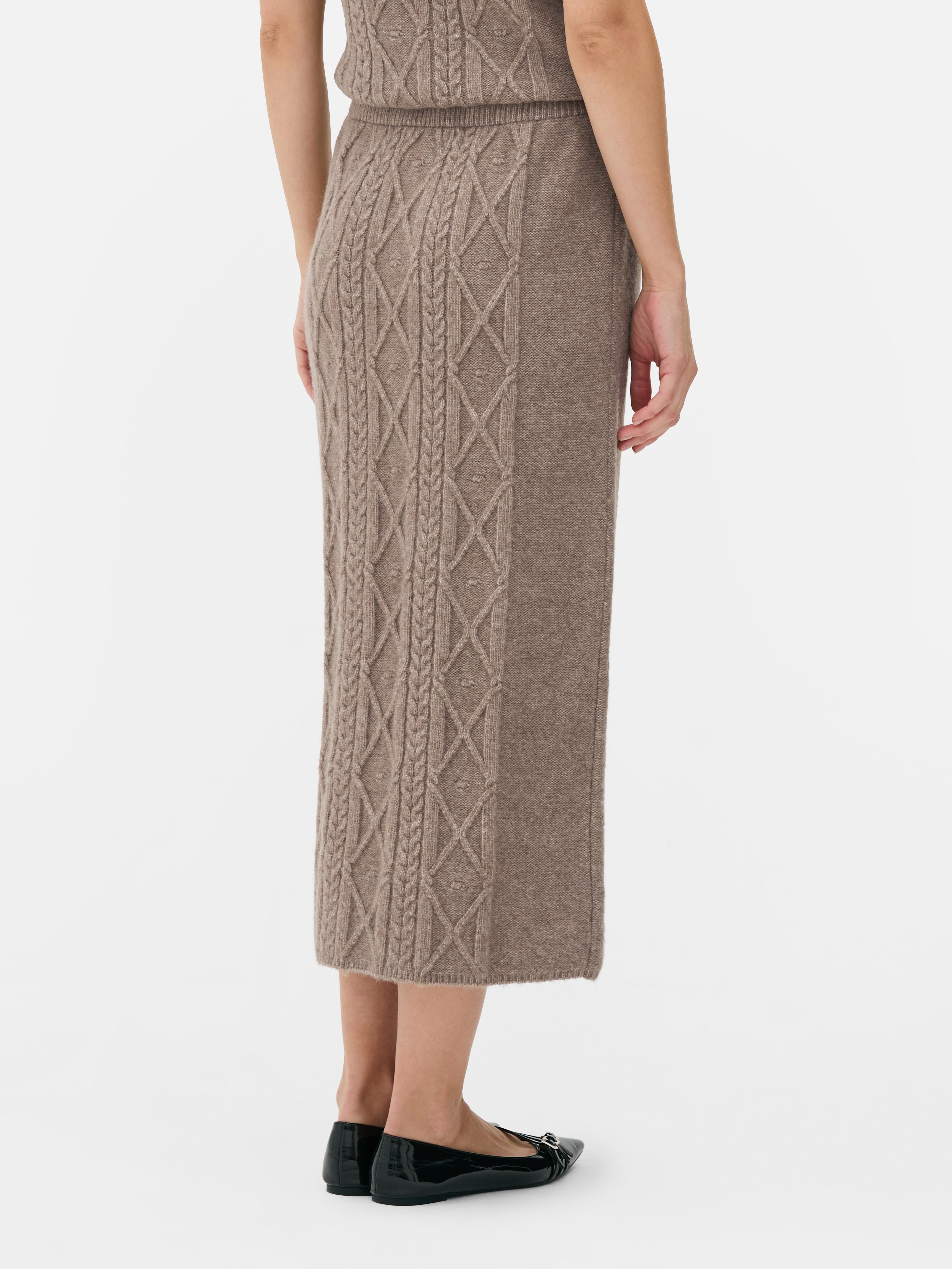 Gebreide maxi-rok Rita Ora