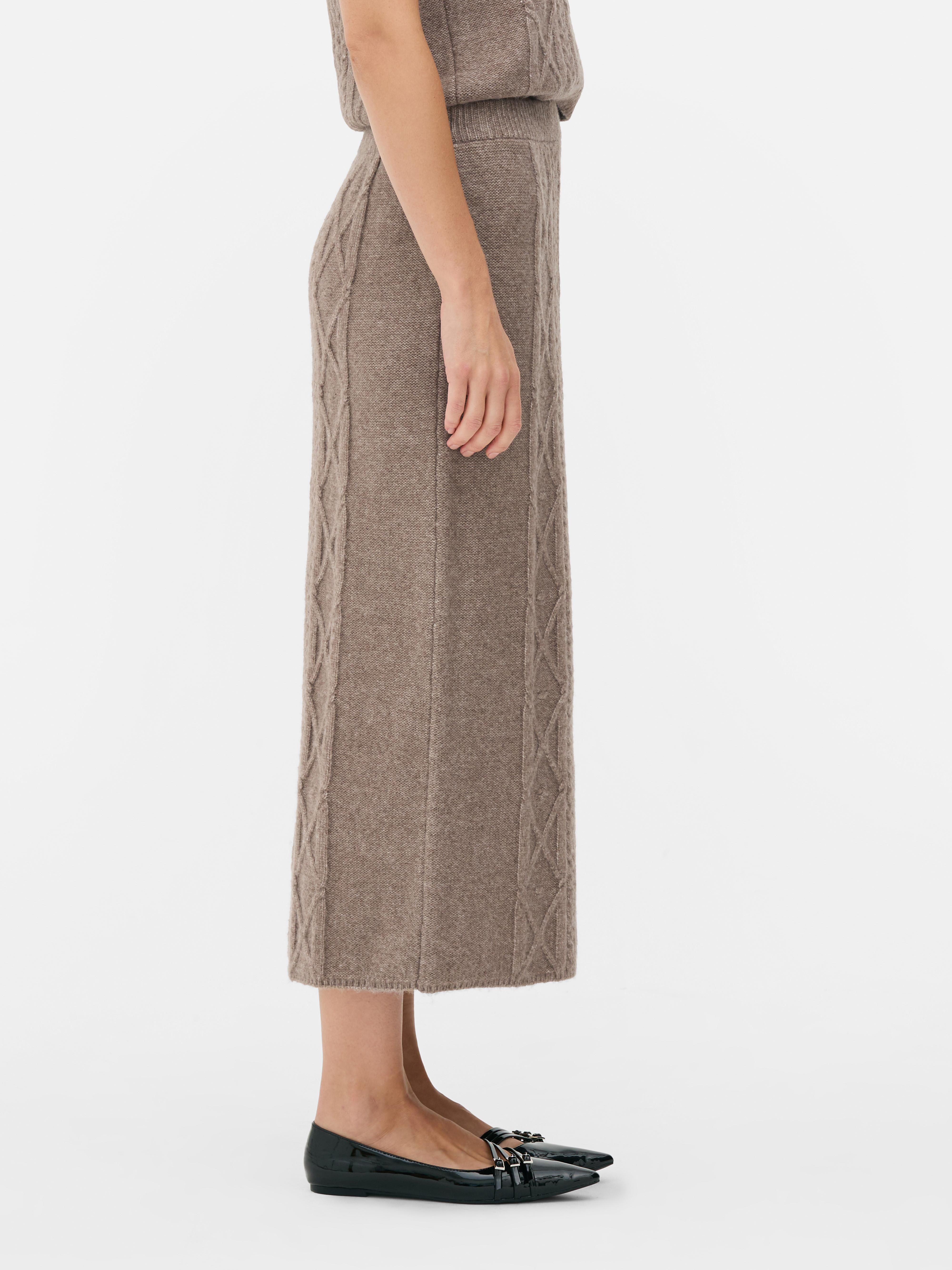 Gebreide maxi-rok Rita Ora