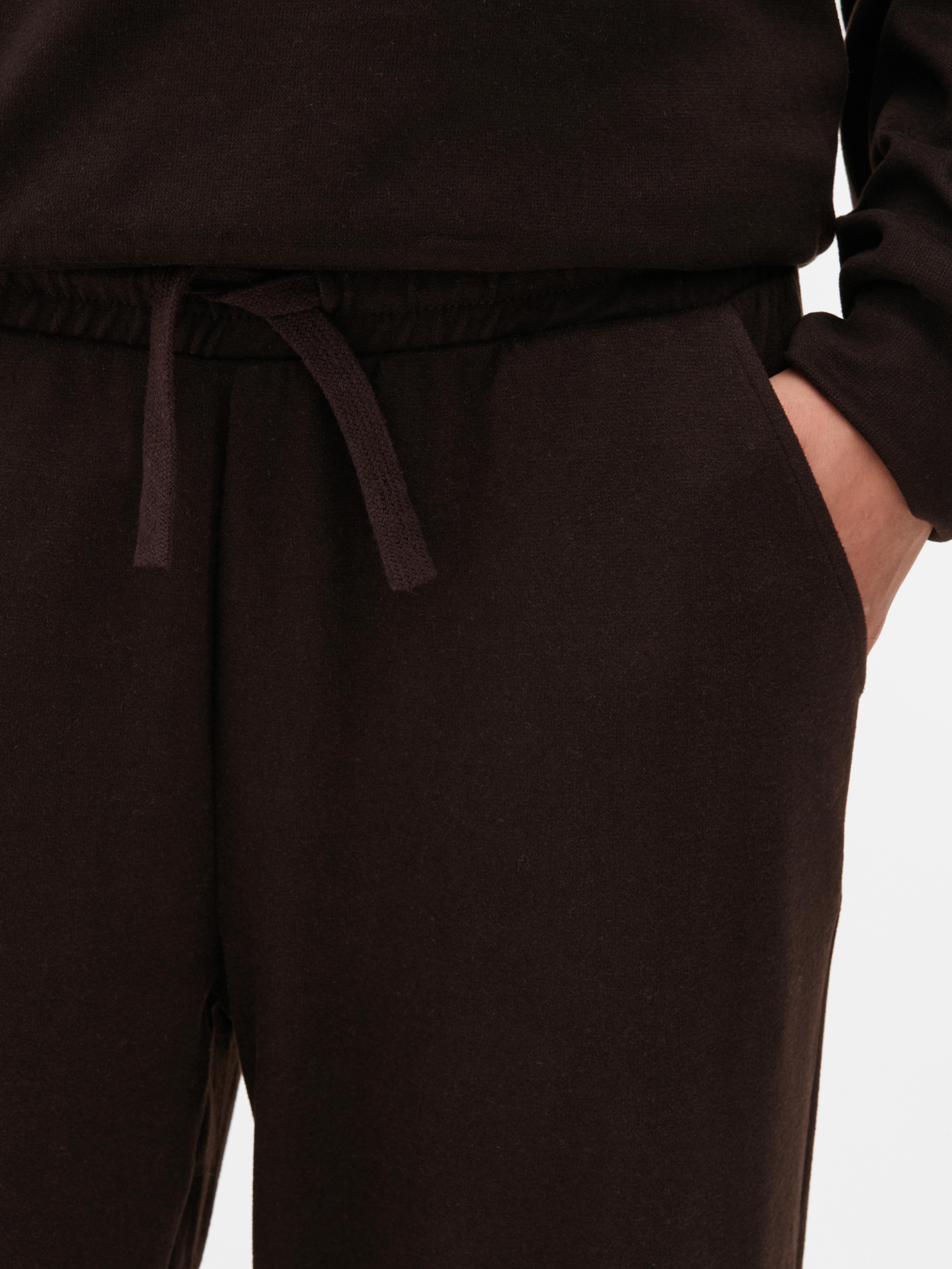 Ribbed Wide Leg Joggers