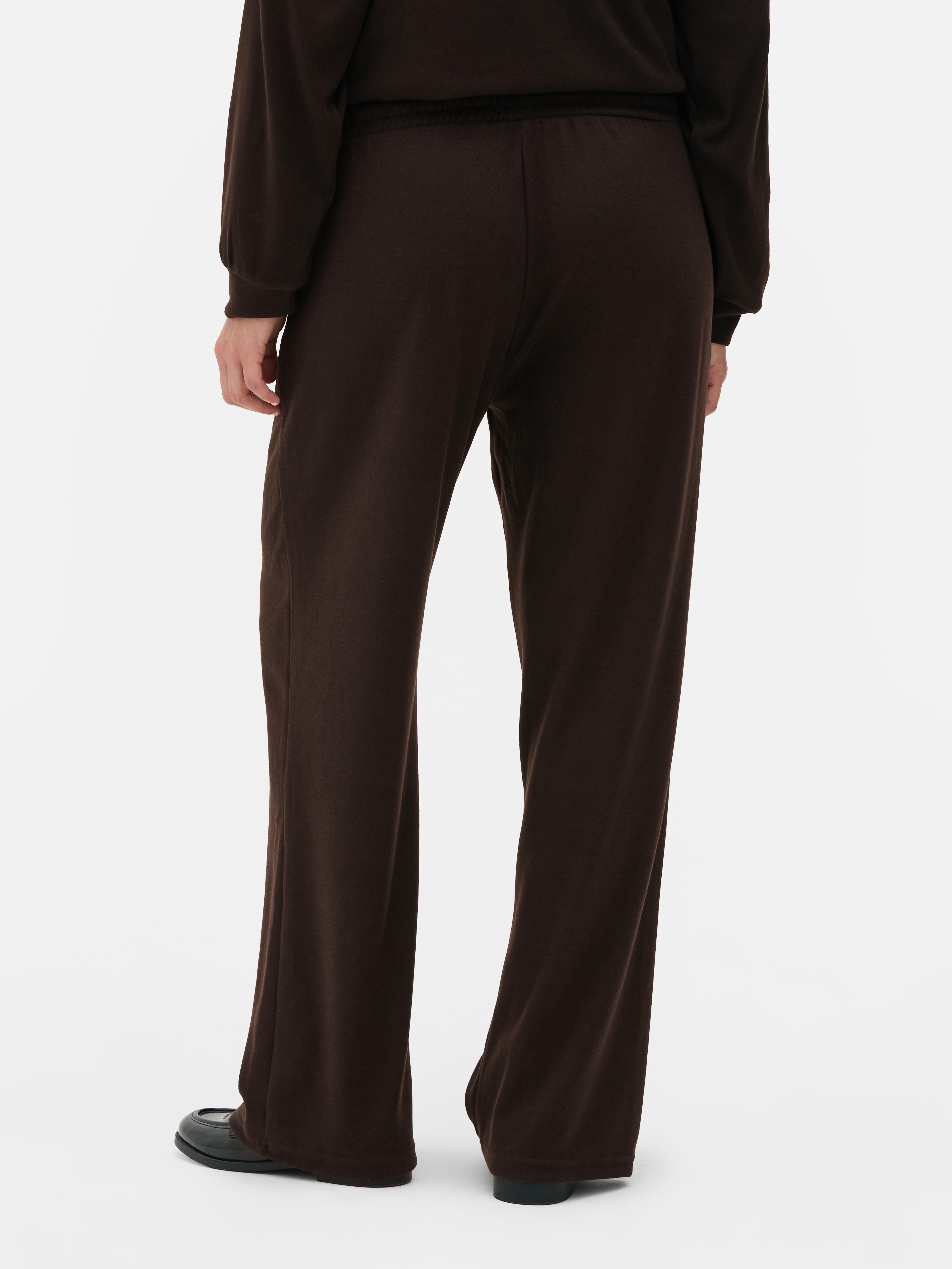 Ribbed Wide Leg Joggers
