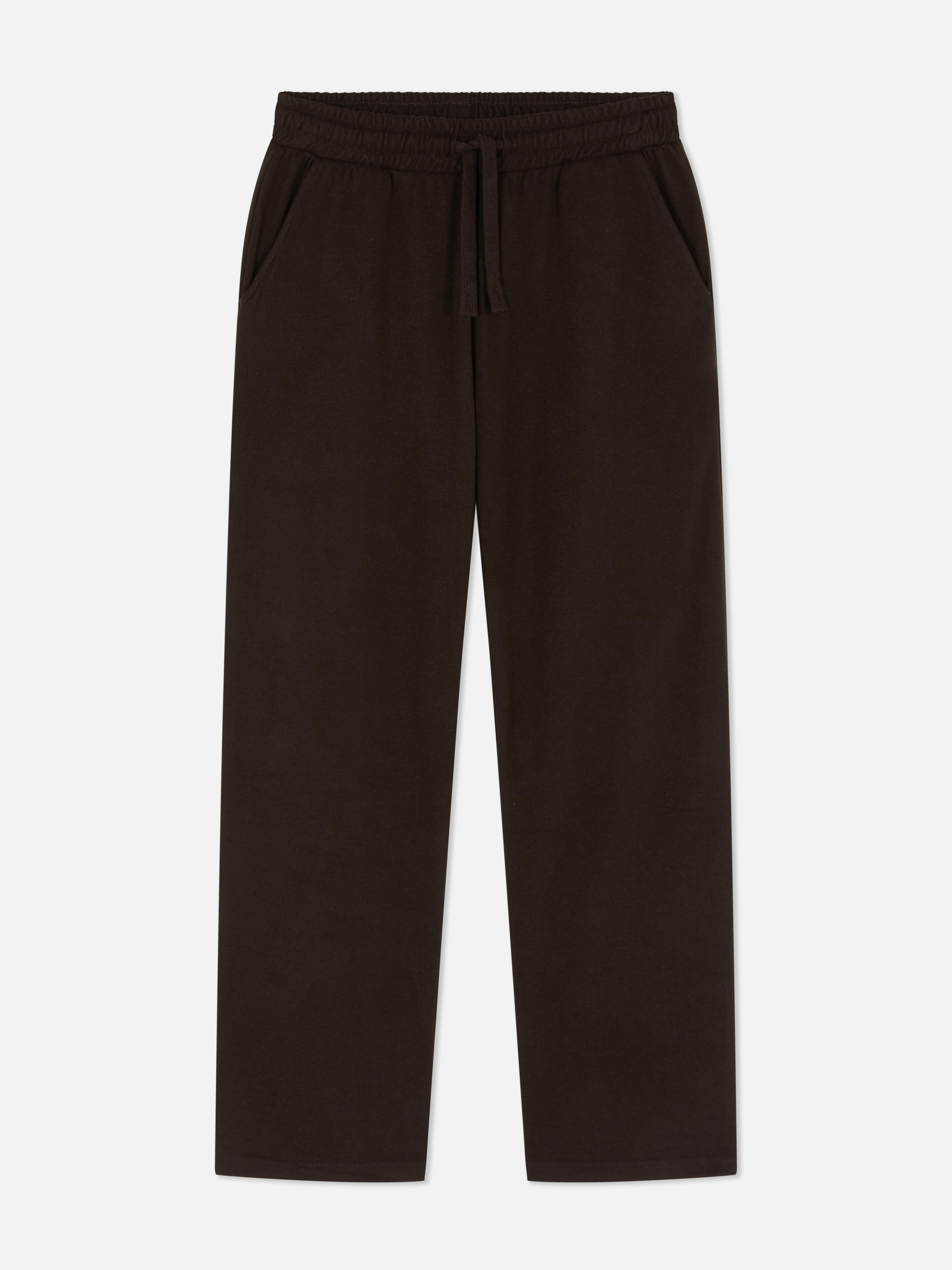 Ribbed Wide Leg Joggers