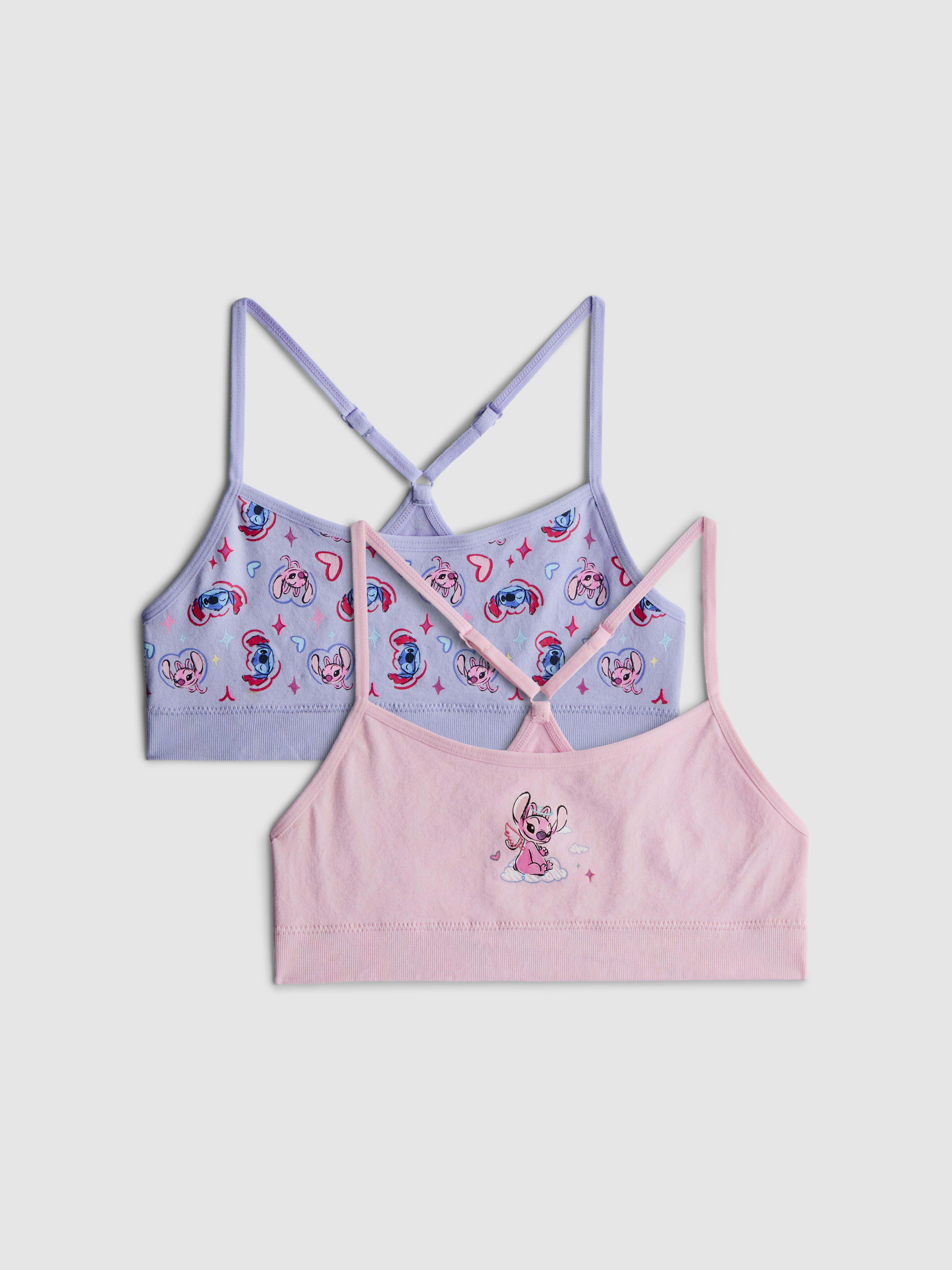 7-15yrs | 2pk Disney's Stitch Seamless Cropped Tops