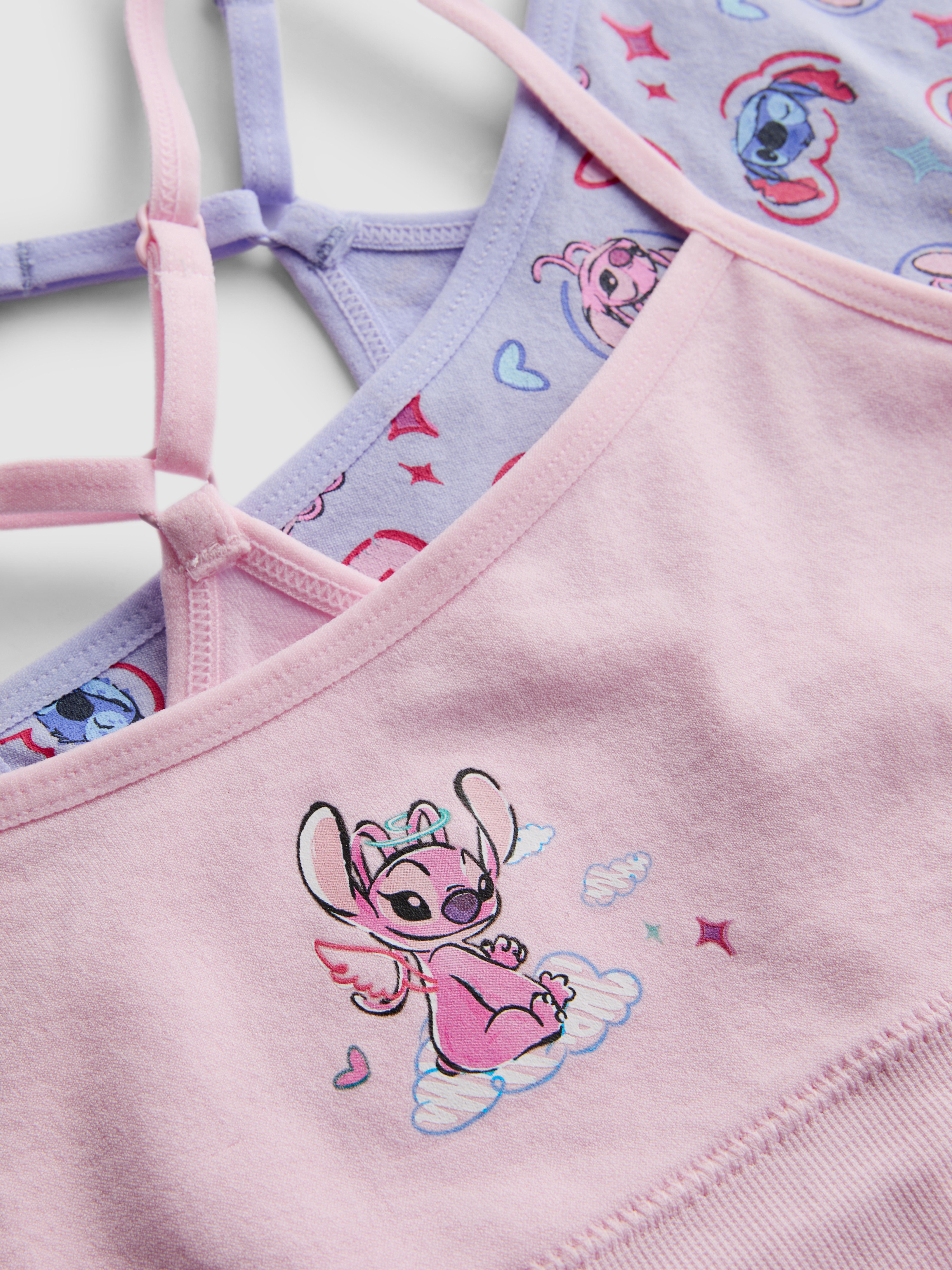 7-15yrs | 2pk Disney's Stitch Seamless Cropped Tops