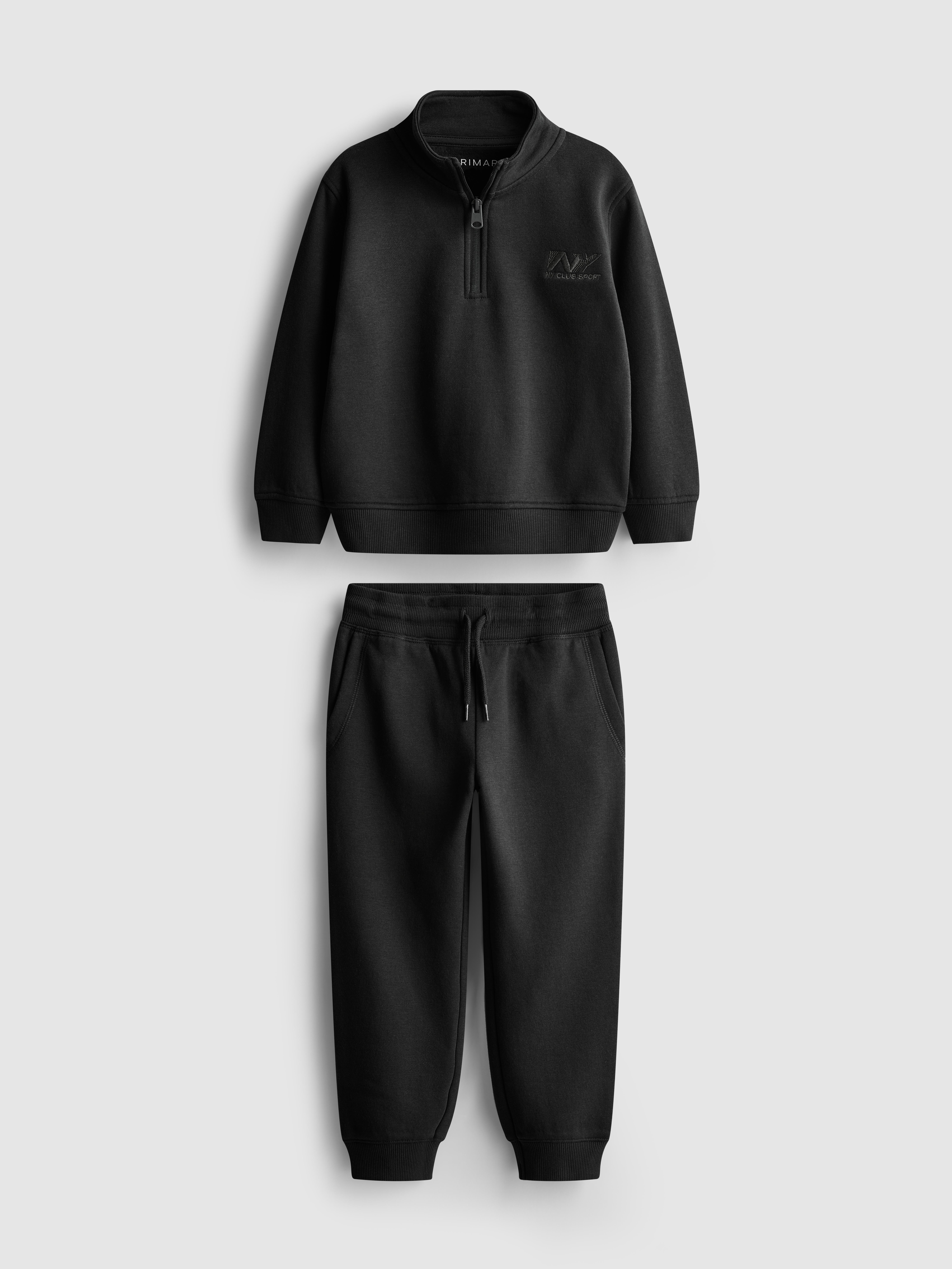 18 mois–8 ans | Sweat-shirt à col cheminée et bas de jogging à revers