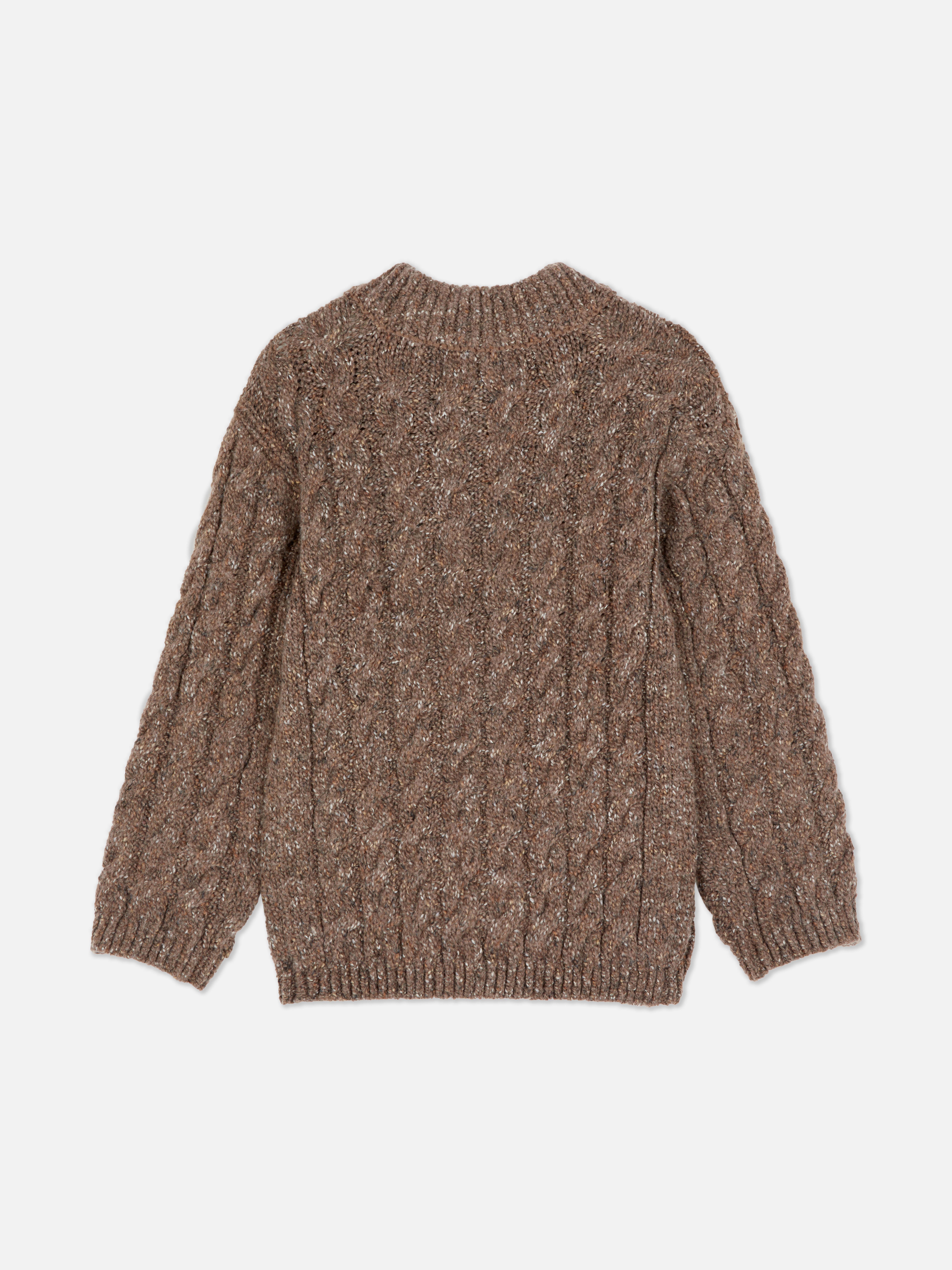 0-36 mois | Pull en maille torsadée à col zippé
