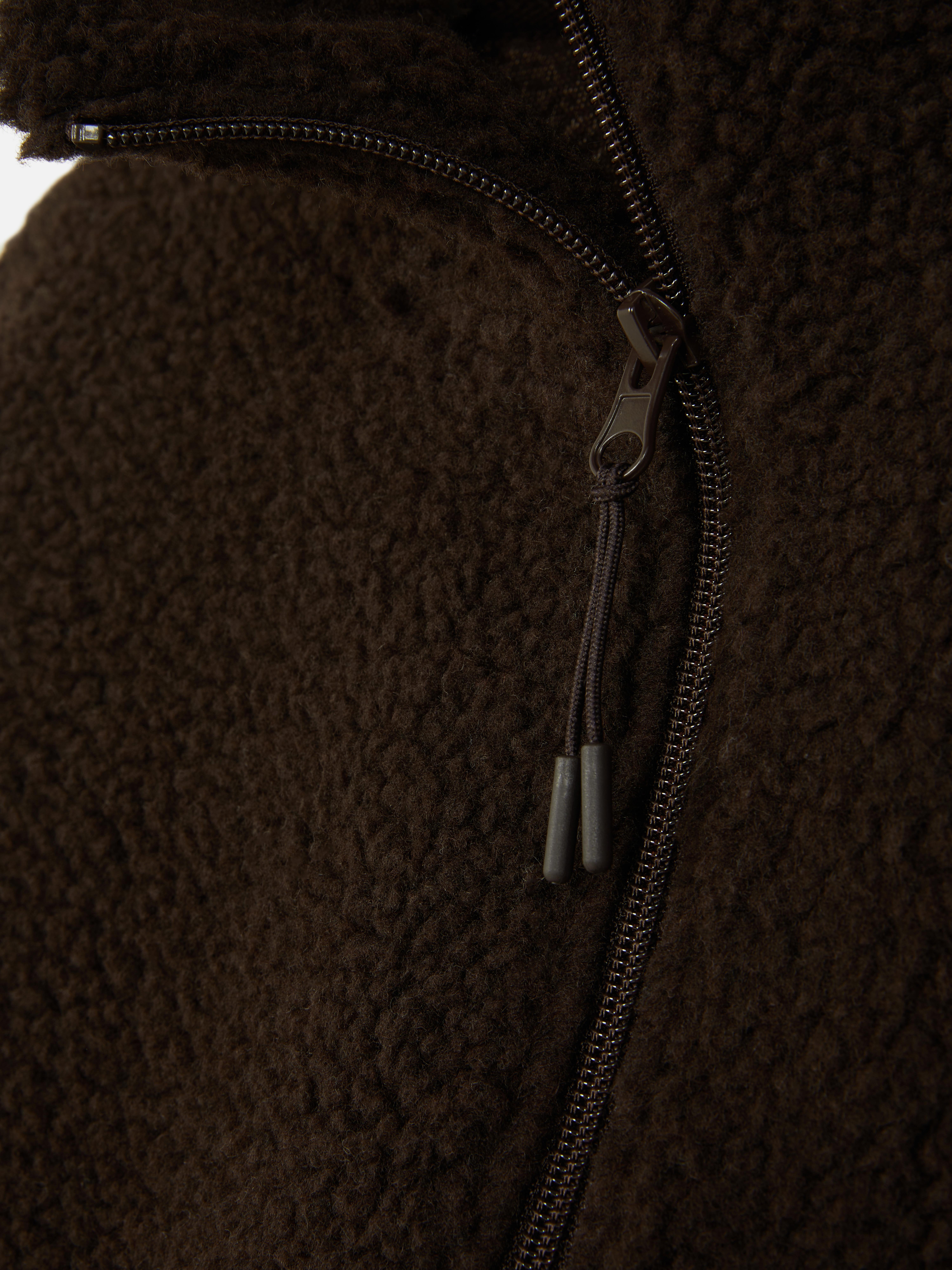 Printed Borg Half Zip Fleece