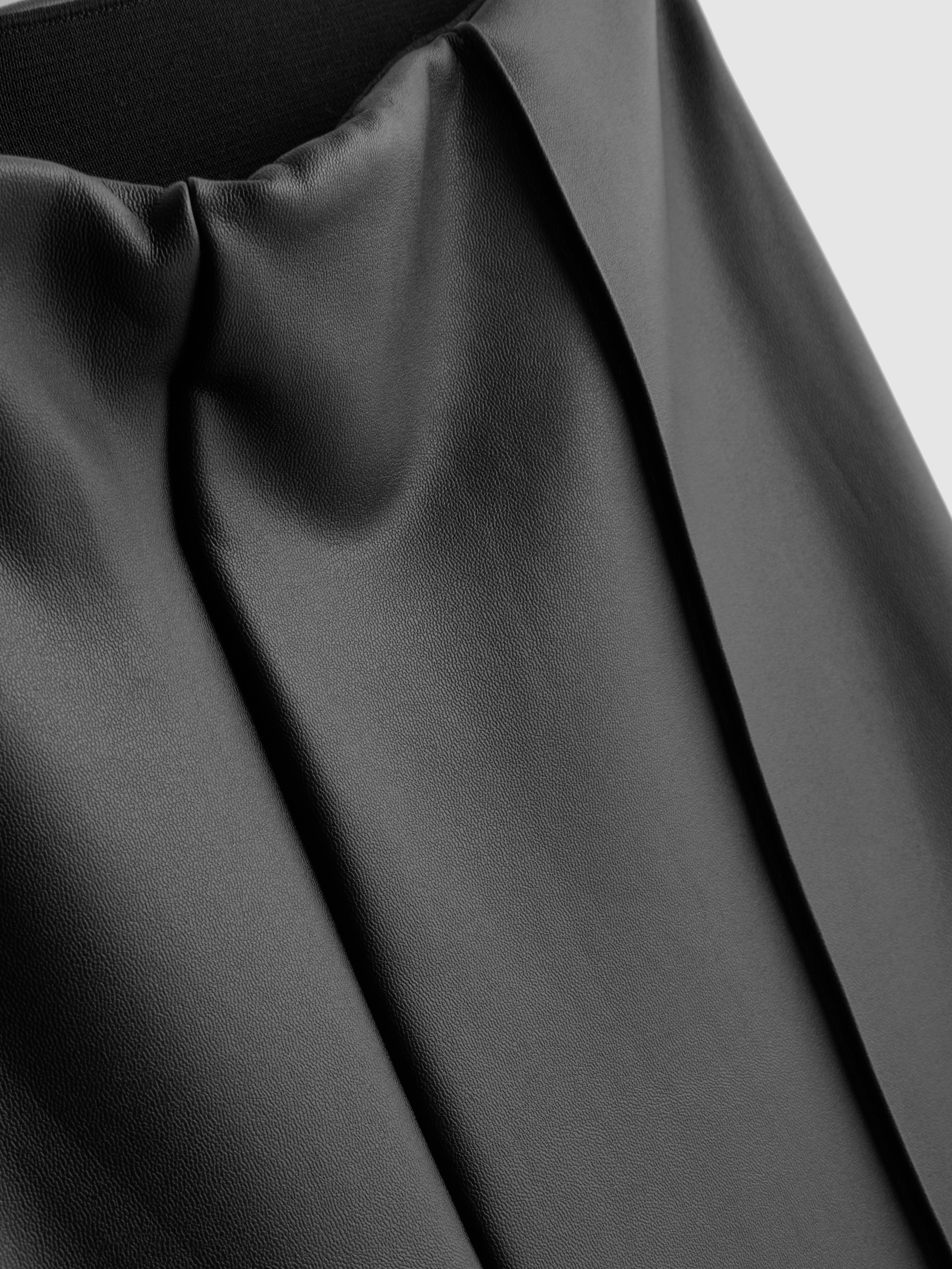 Faux Leather Flared Leggings