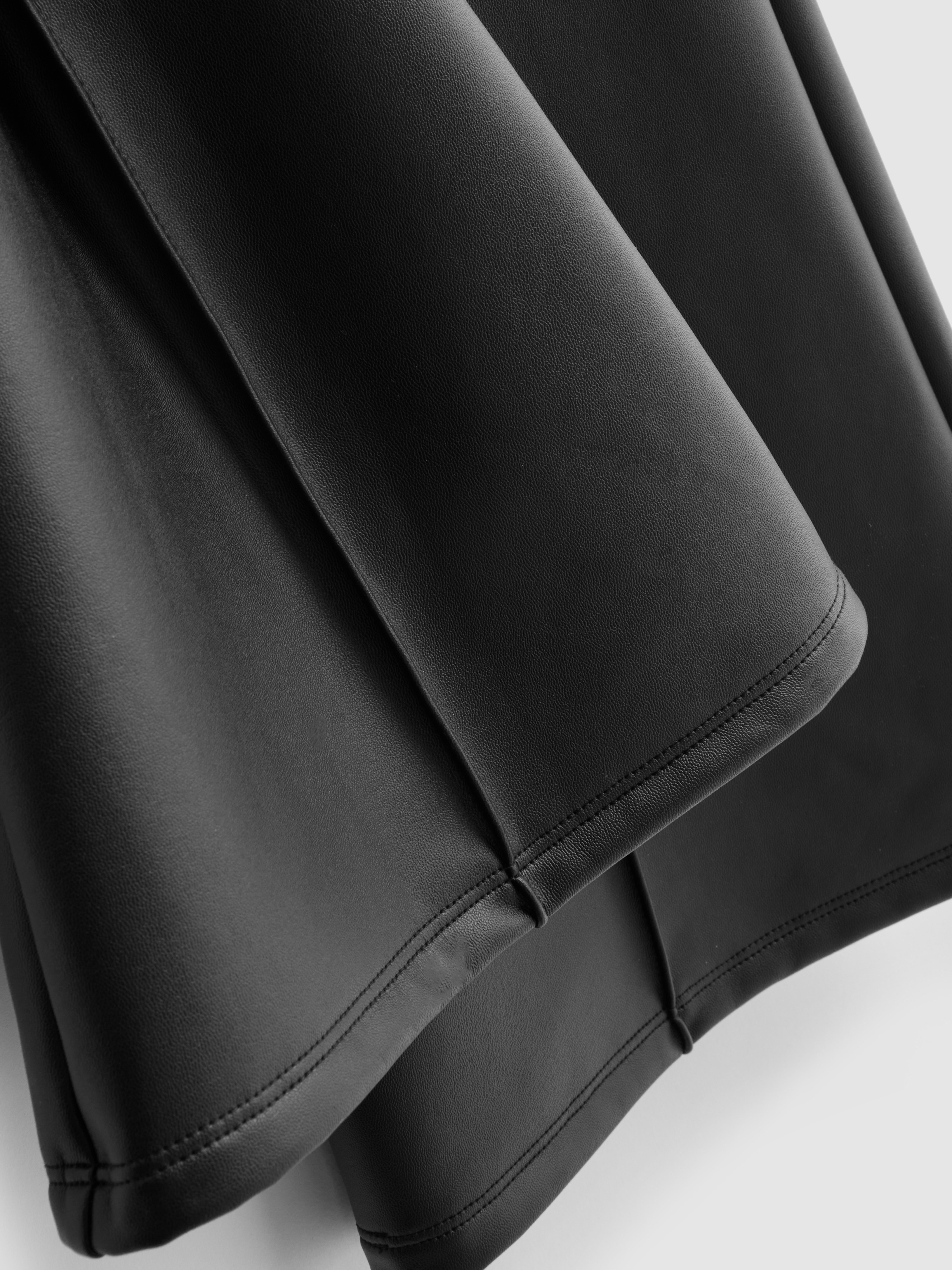 Faux Leather Flared Leggings