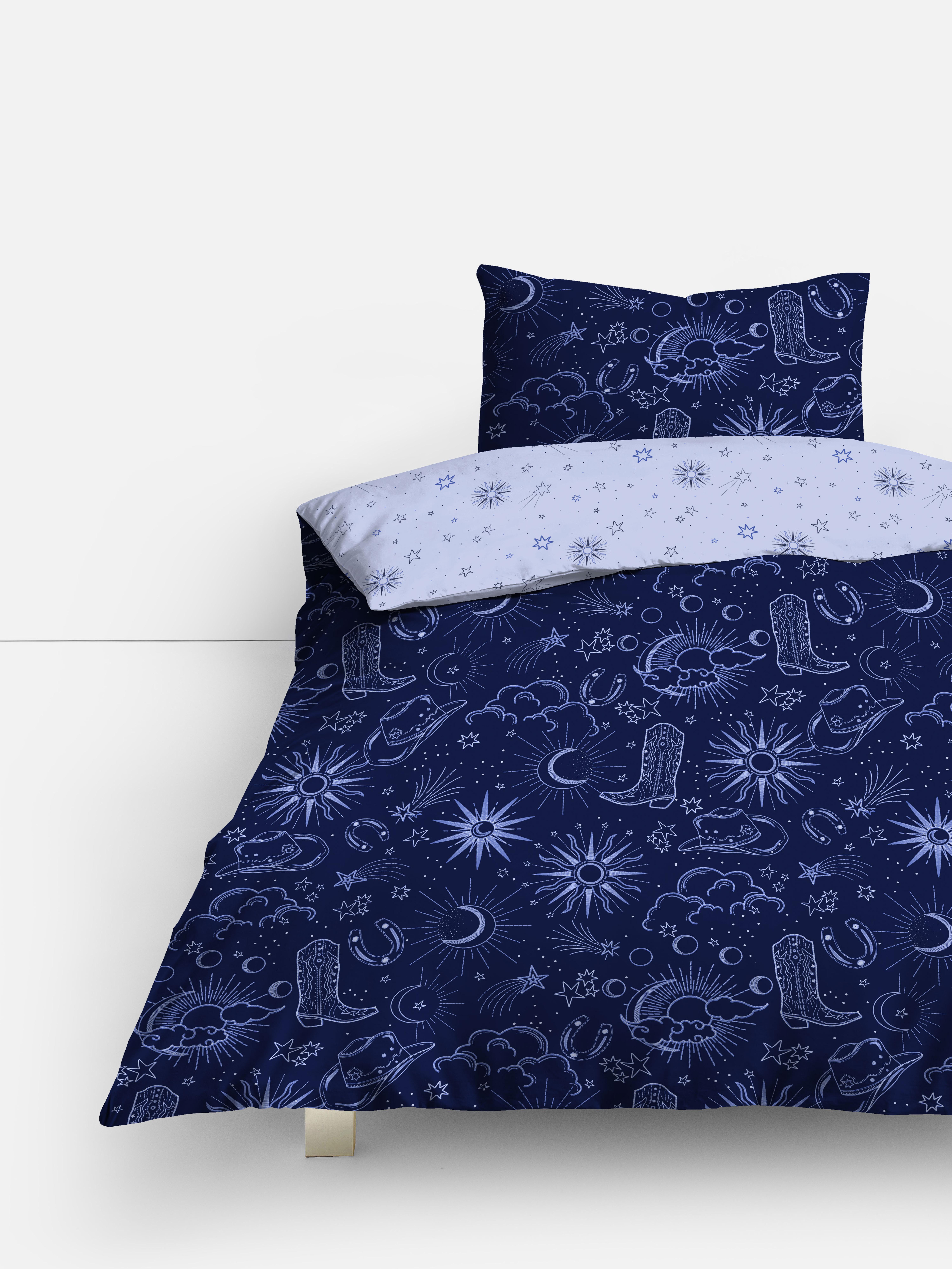 Set copripiumone singolo reversibile costellazione