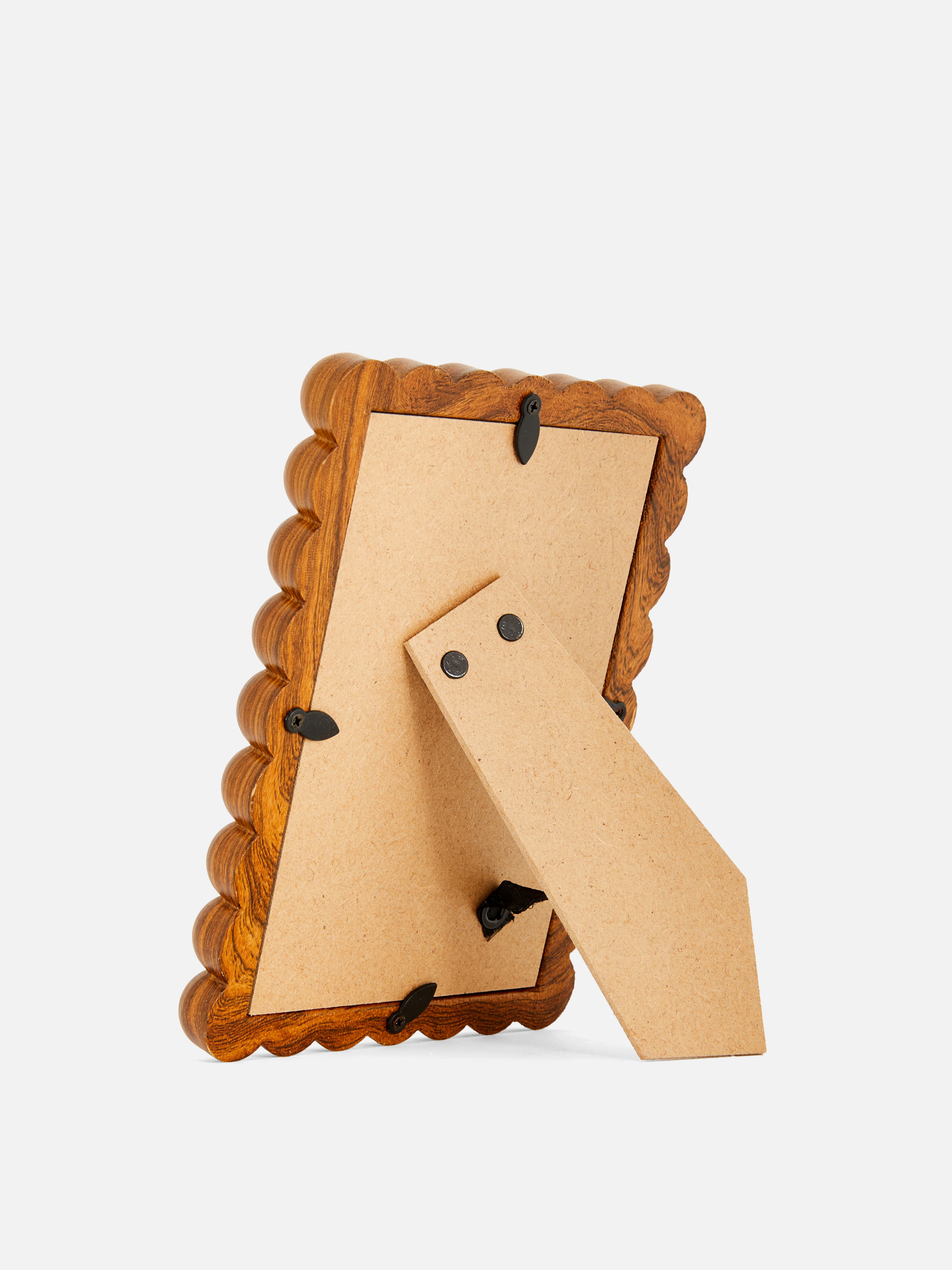 Moldura bolas madeira 10 cm x 15 cm (4 pol. x 6 pol.)