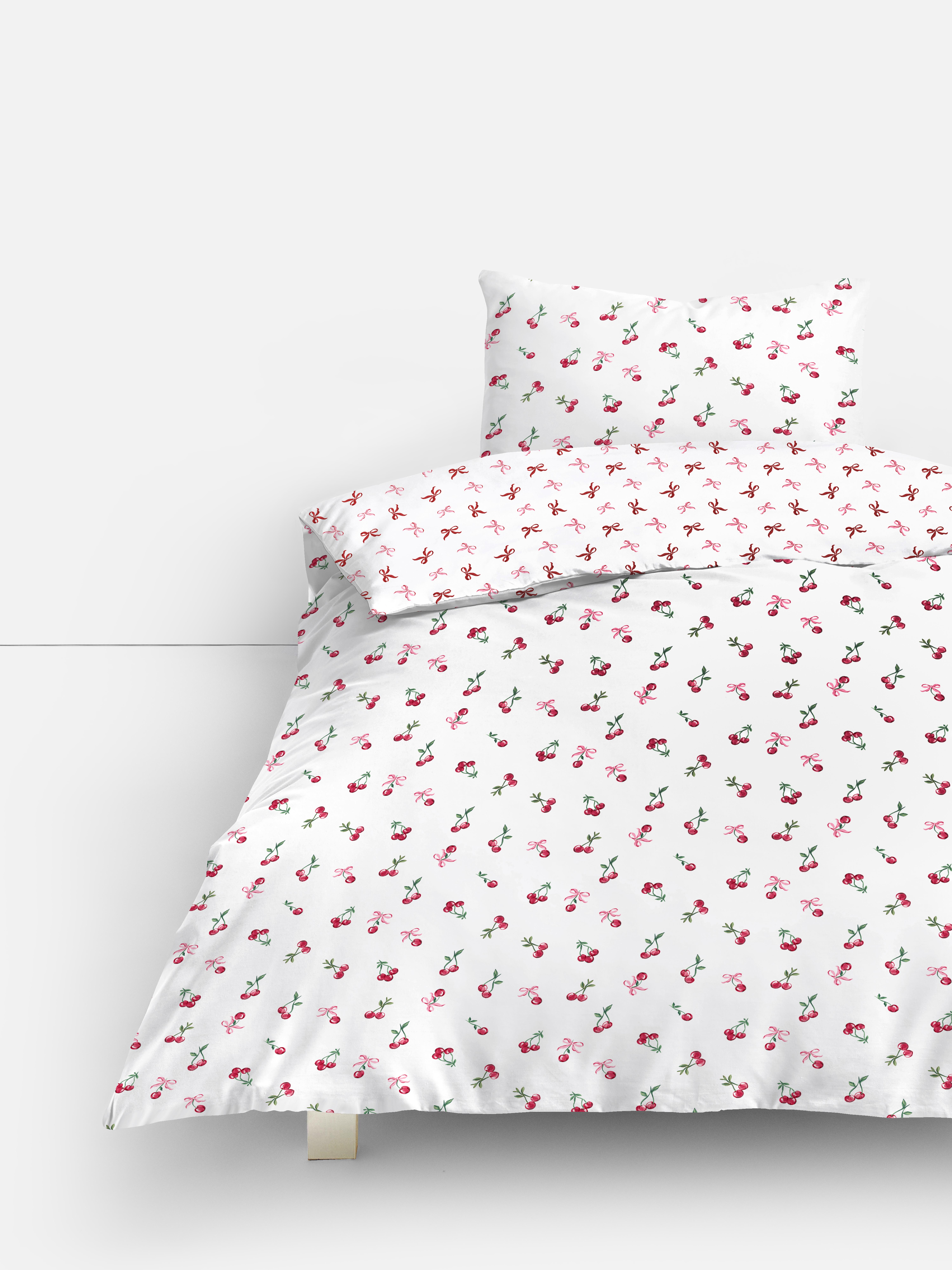 Cherry Bow Single Duvet Set