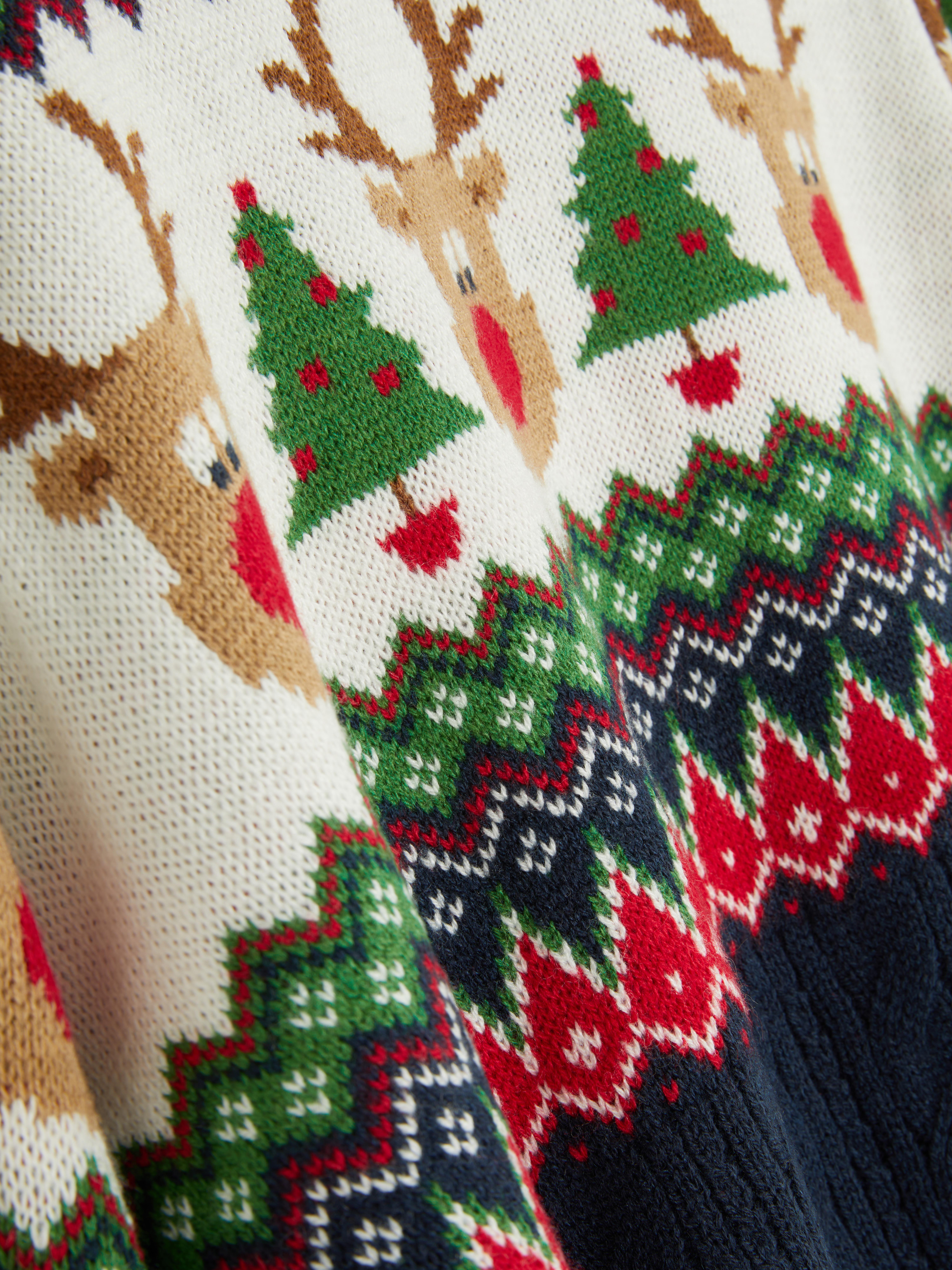 Reindeer Fair Isle Christmas Jumper
