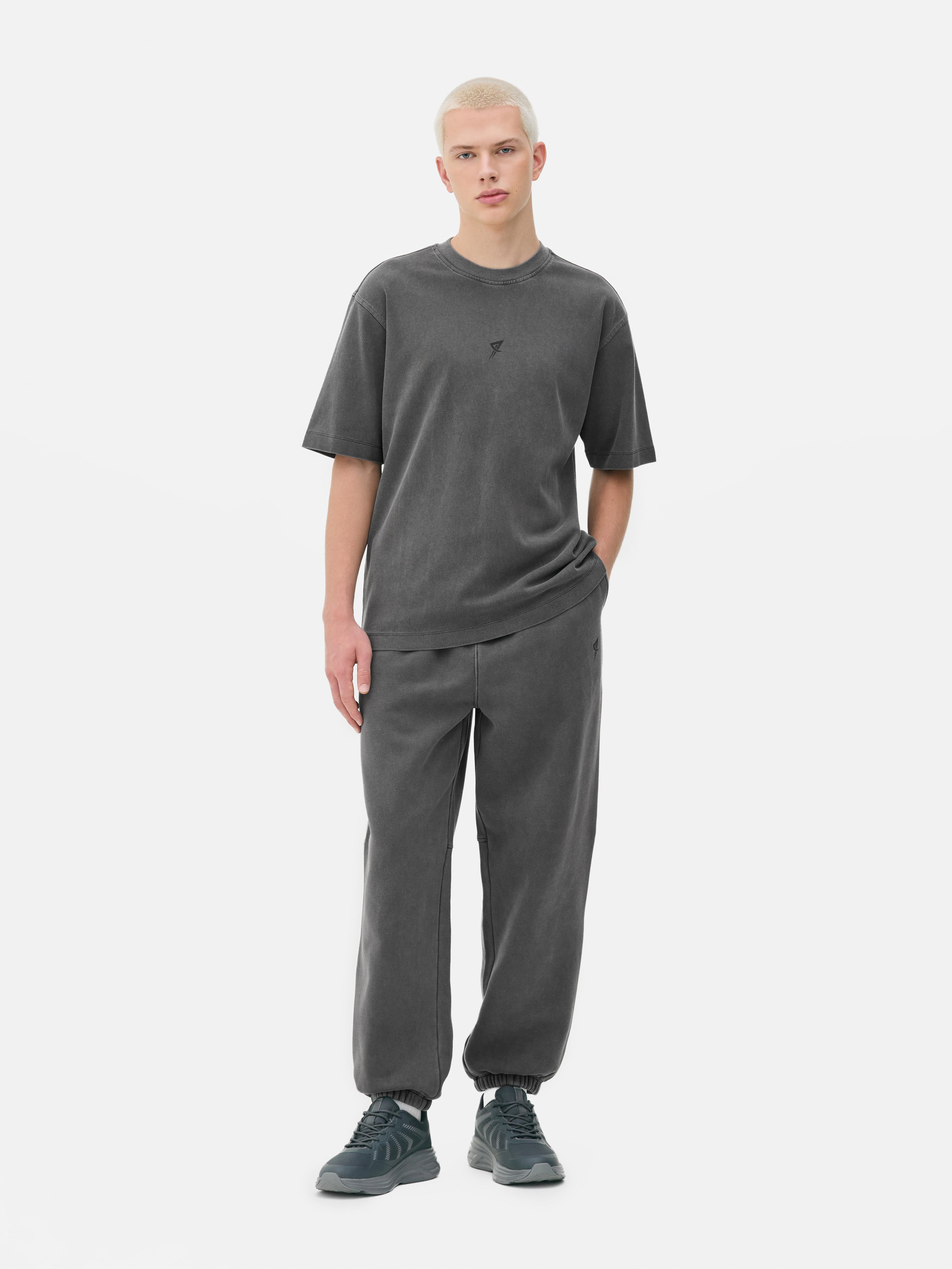 Tricou sport cu mânecă scurtă și aspect decolorat