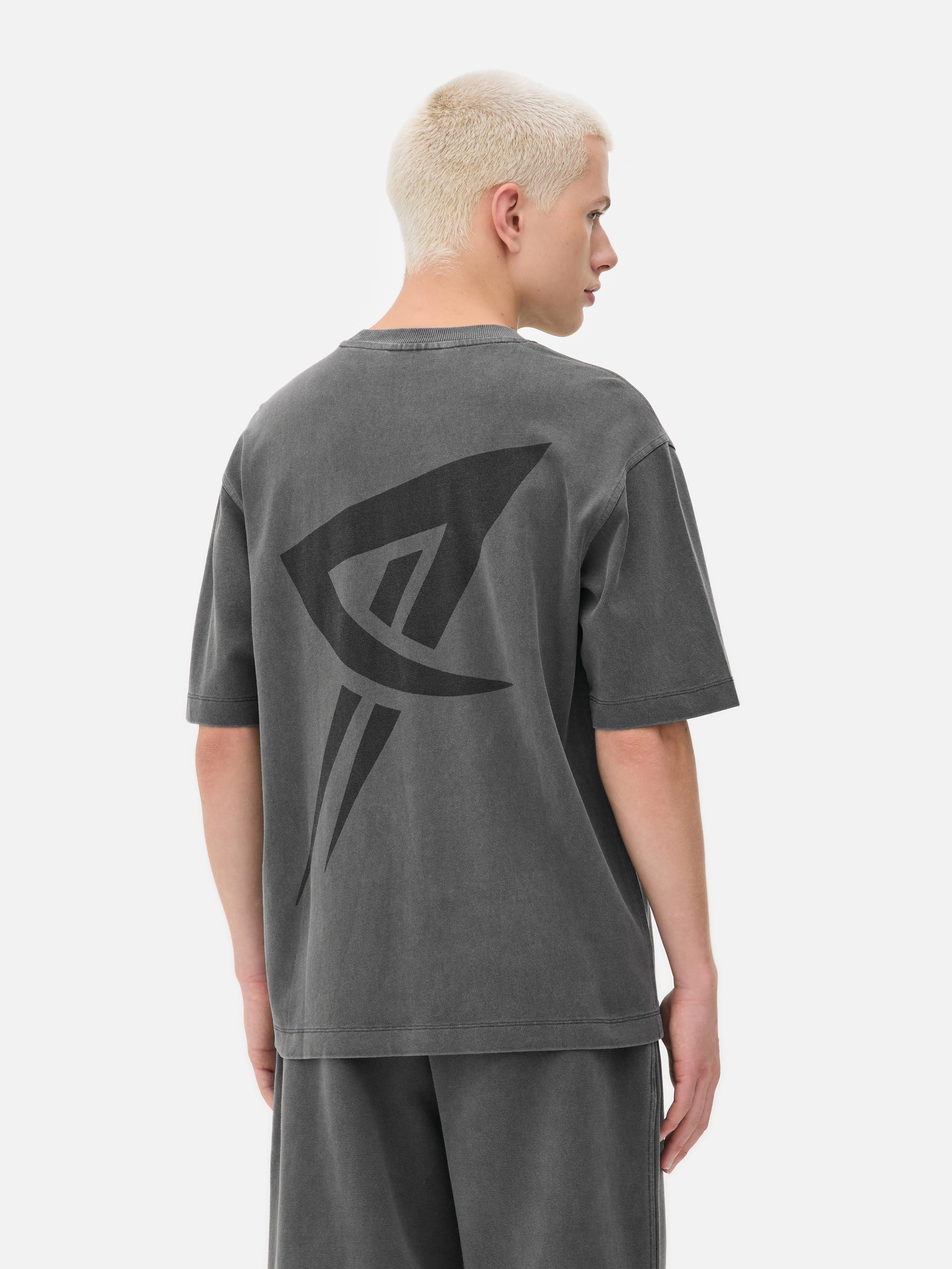 Tricou sport cu mânecă scurtă și aspect decolorat