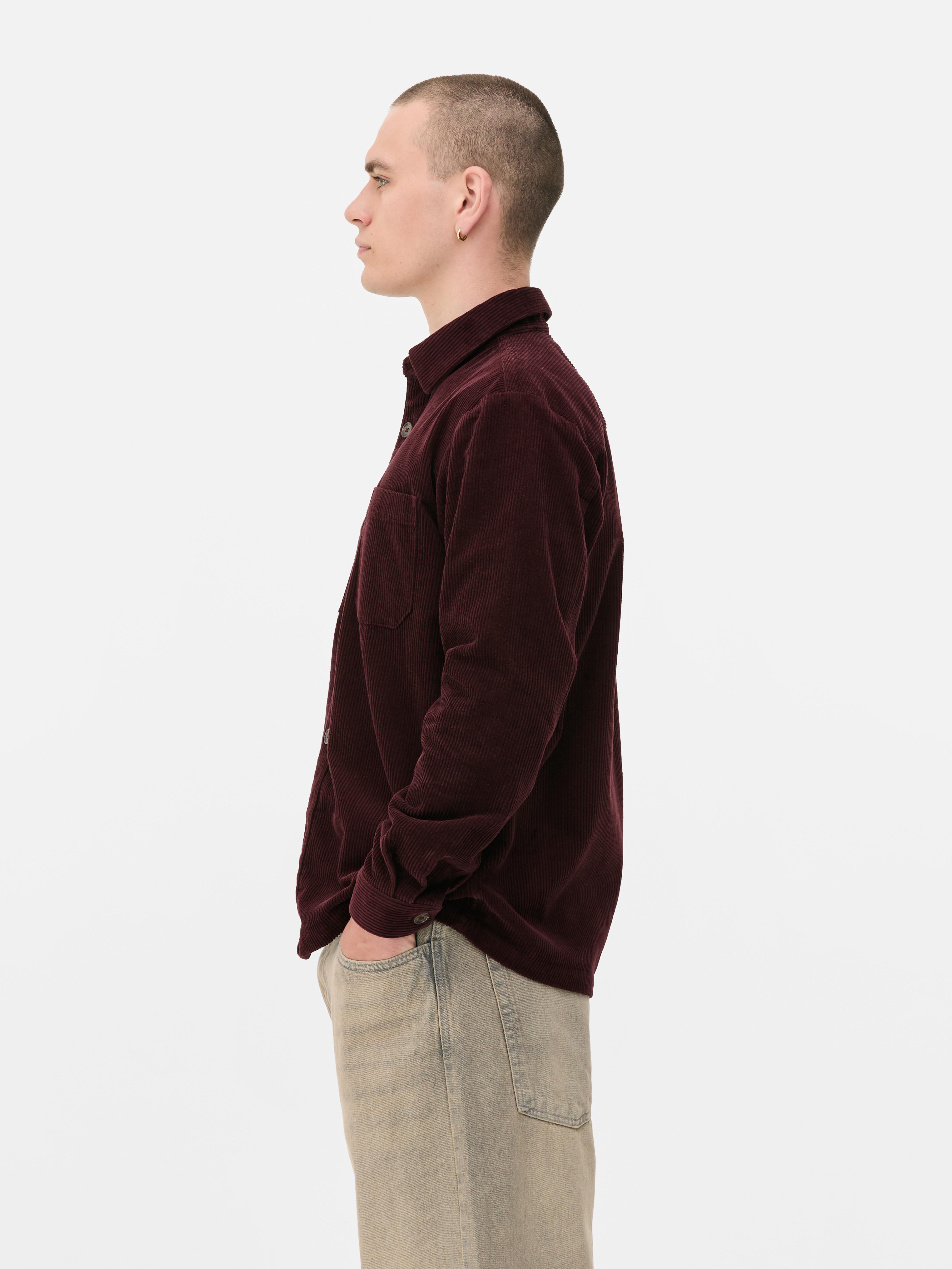 Button-Up Corduroy Overshirt