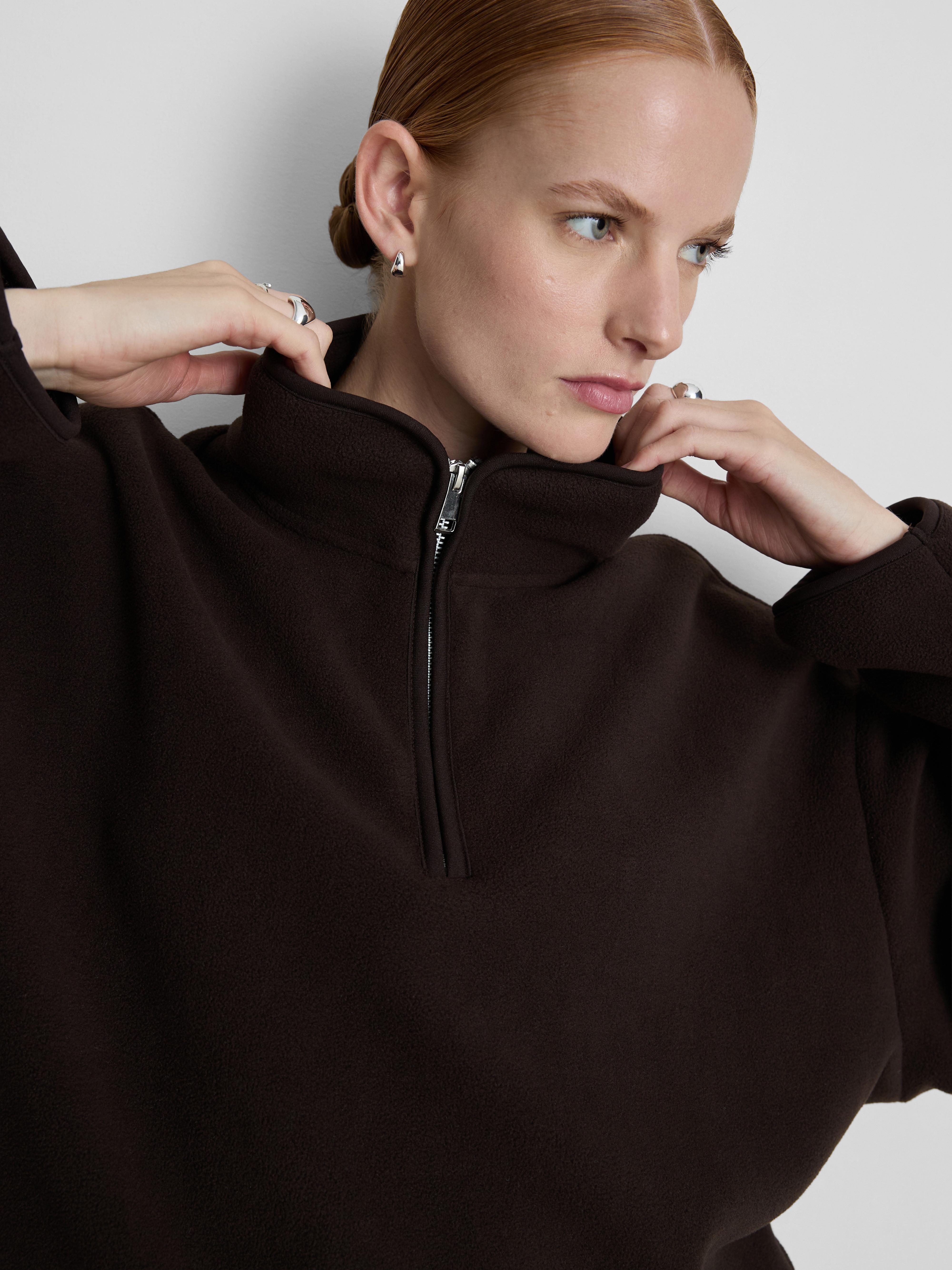 Paula Echevarría Fleece Lined Half Zip Jumper